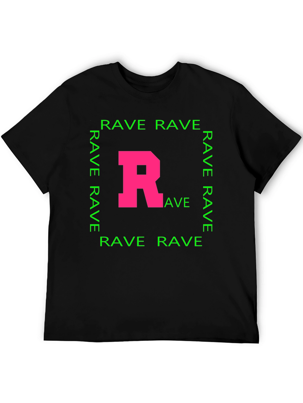 Rave T-Shirt - Pink R Green Rave