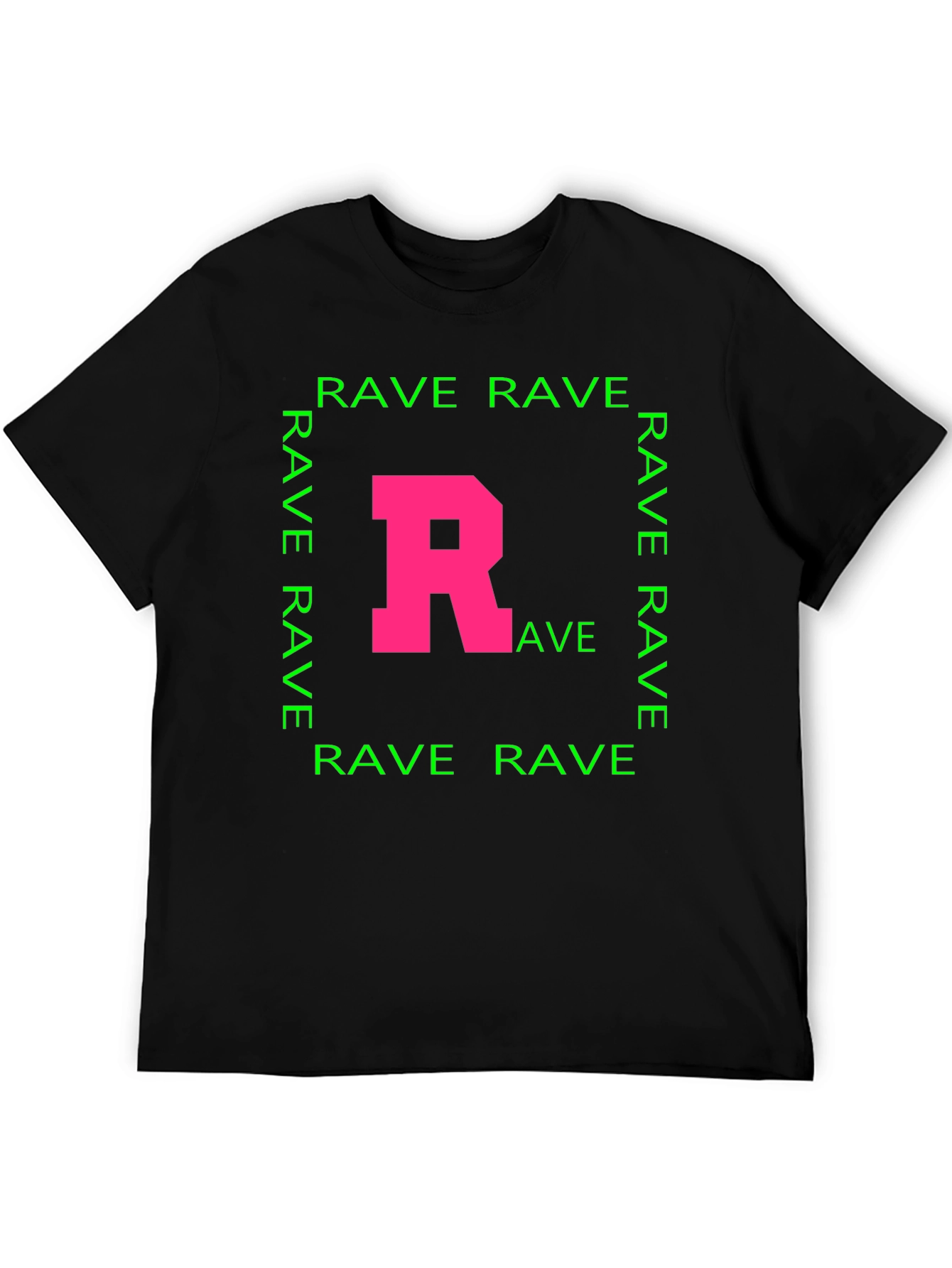 Rave T-Shirt - Pink R Green Rave