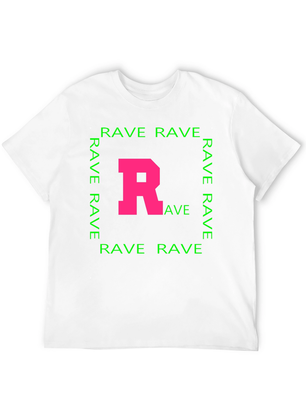 Rave T-Shirt - Pink R Green Rave