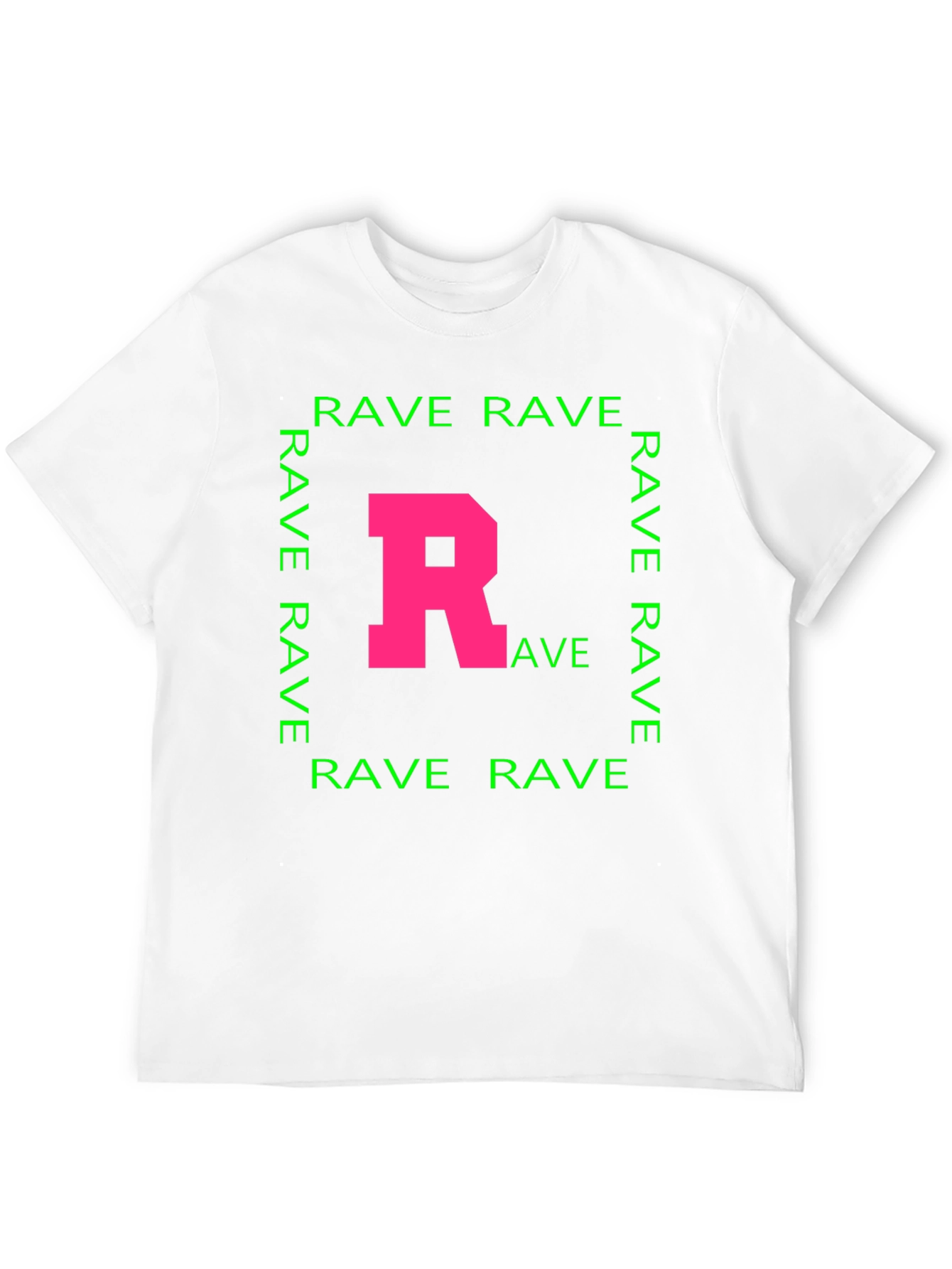Rave T-Shirt - Pink R Green Rave