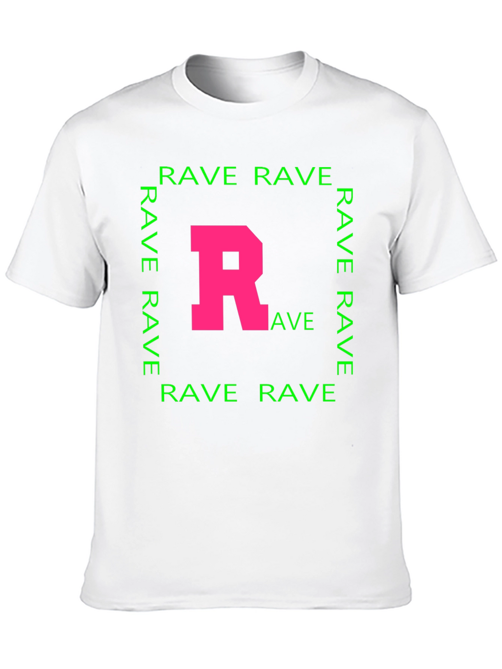 Rave T-Shirt - Pink R Green Rave