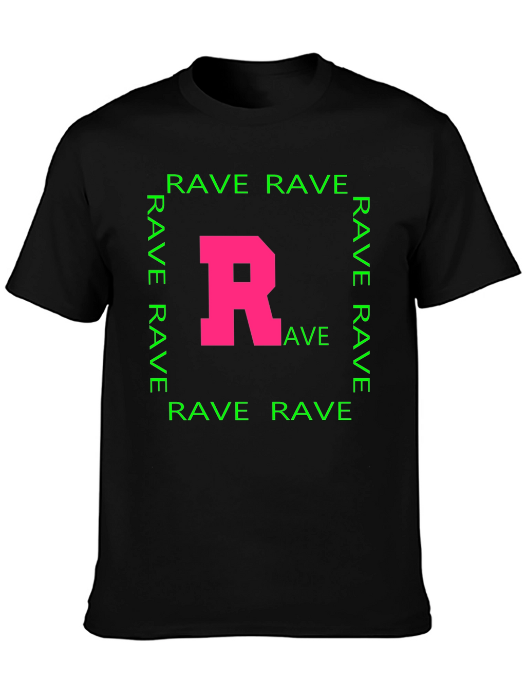 Rave T-Shirt - Pink R Green Rave