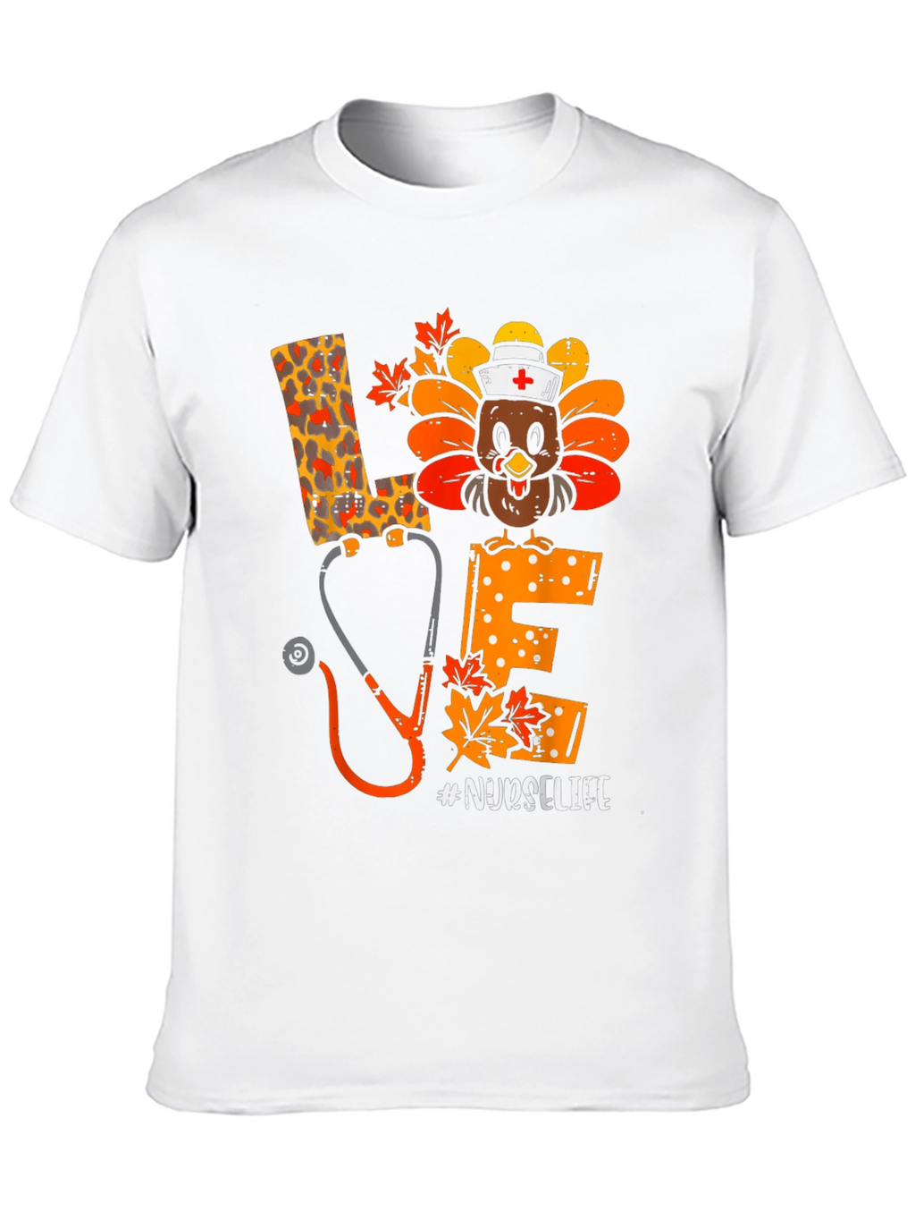 Nurse Life Thanksgiving Turkey T-Shirt