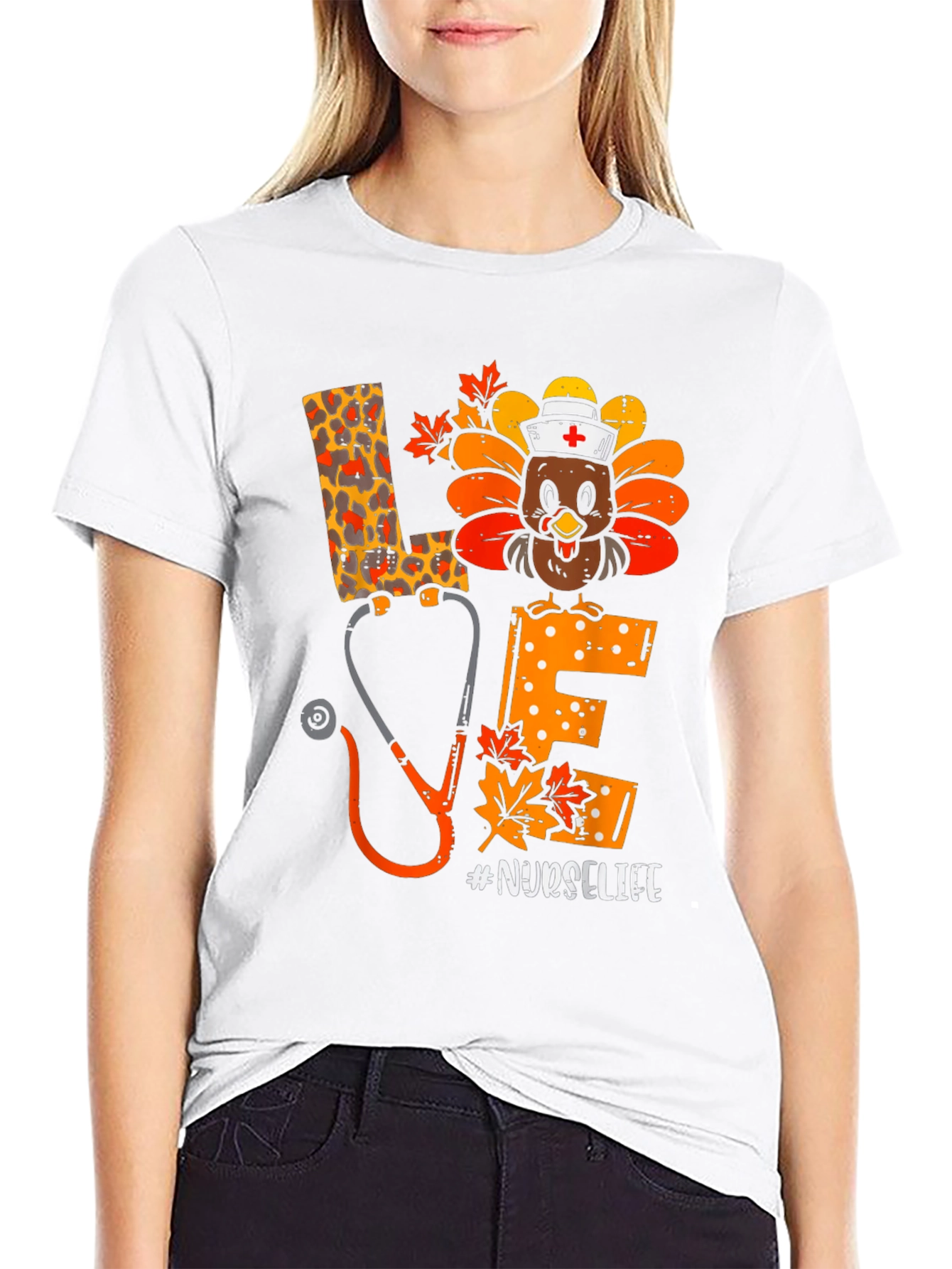 Nurse Life Thanksgiving Turkey T-Shirt