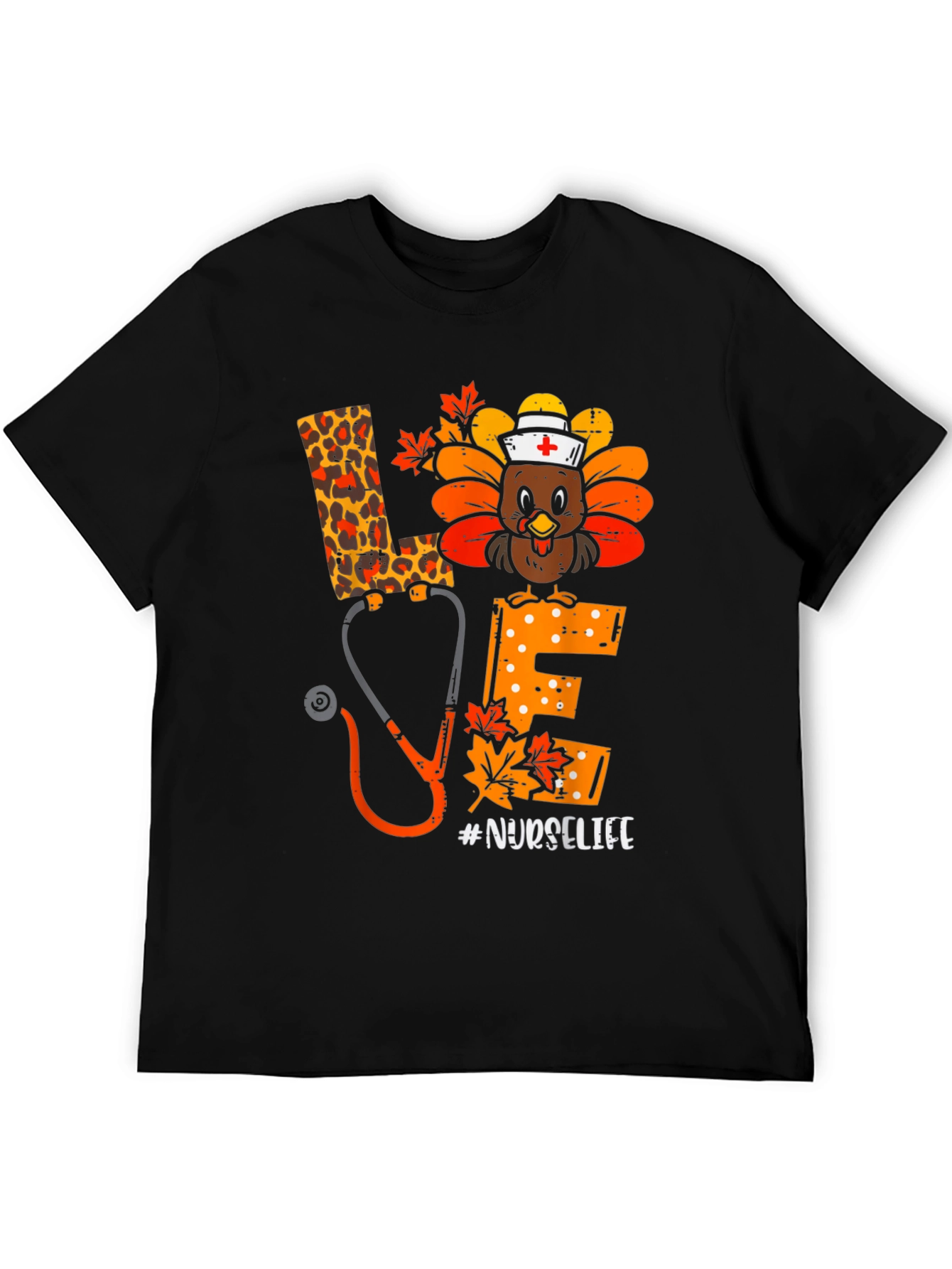 Nurse Life Thanksgiving Turkey T-Shirt