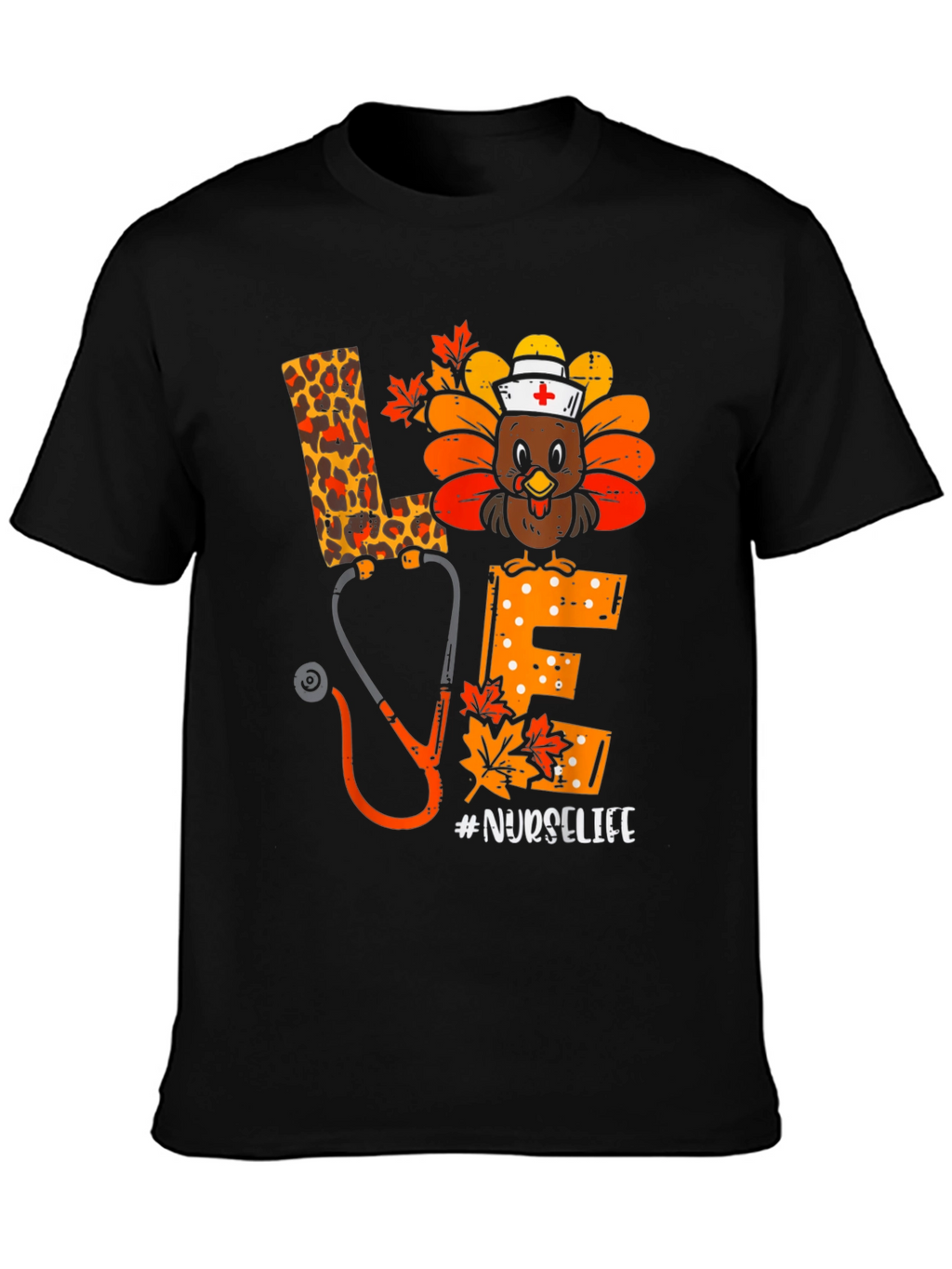 Nurse Life Thanksgiving Turkey T-Shirt