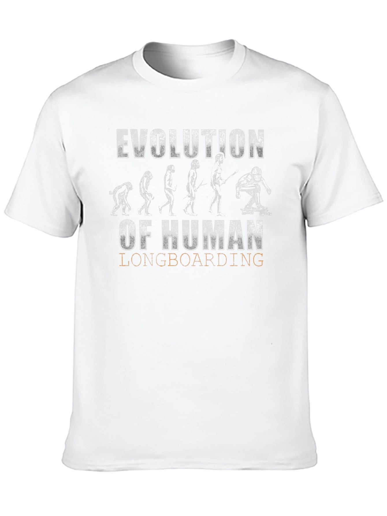 Evolution of Human Longboarding Graphic Tee