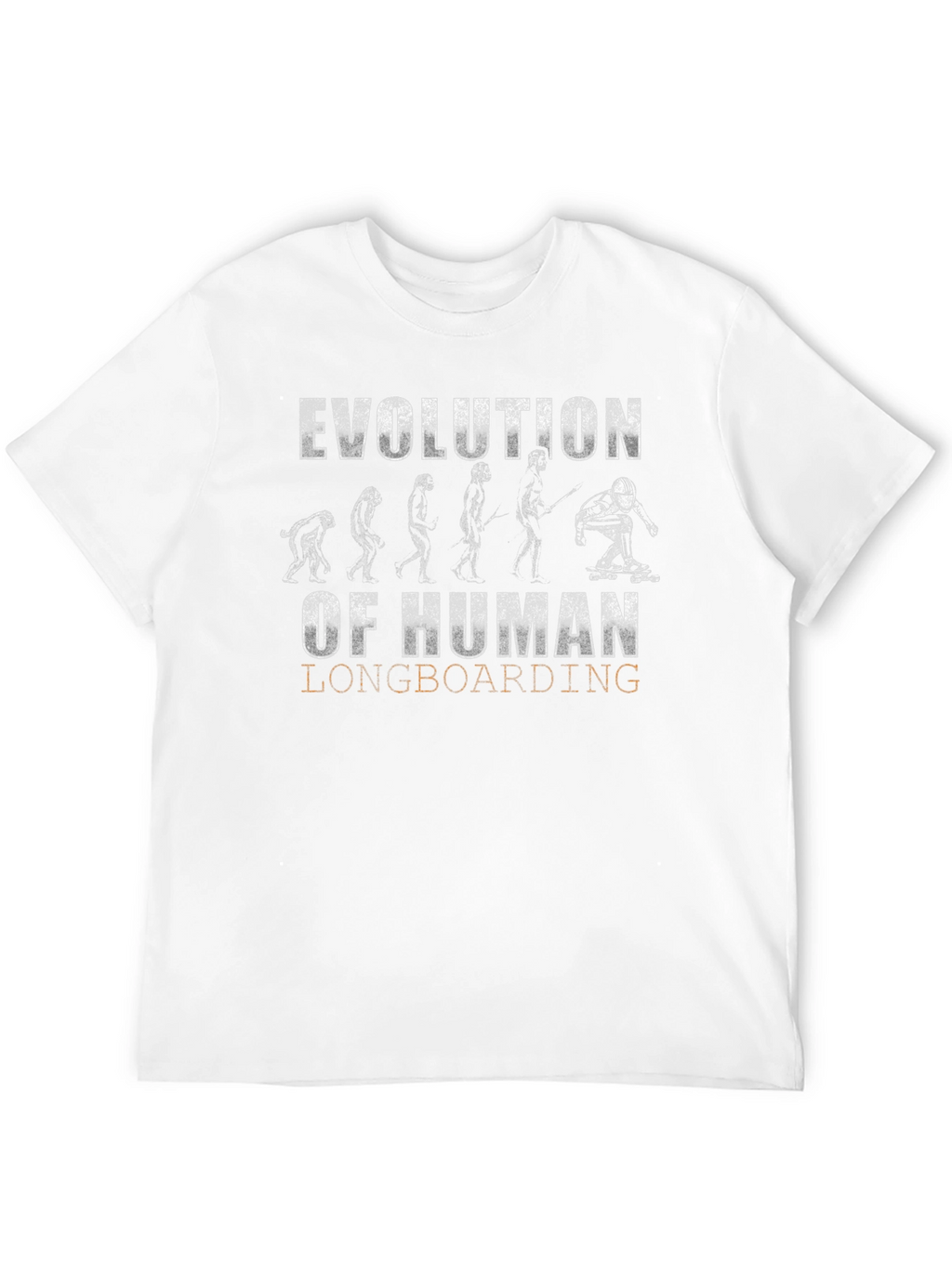 Evolution of Human Longboarding Graphic Tee