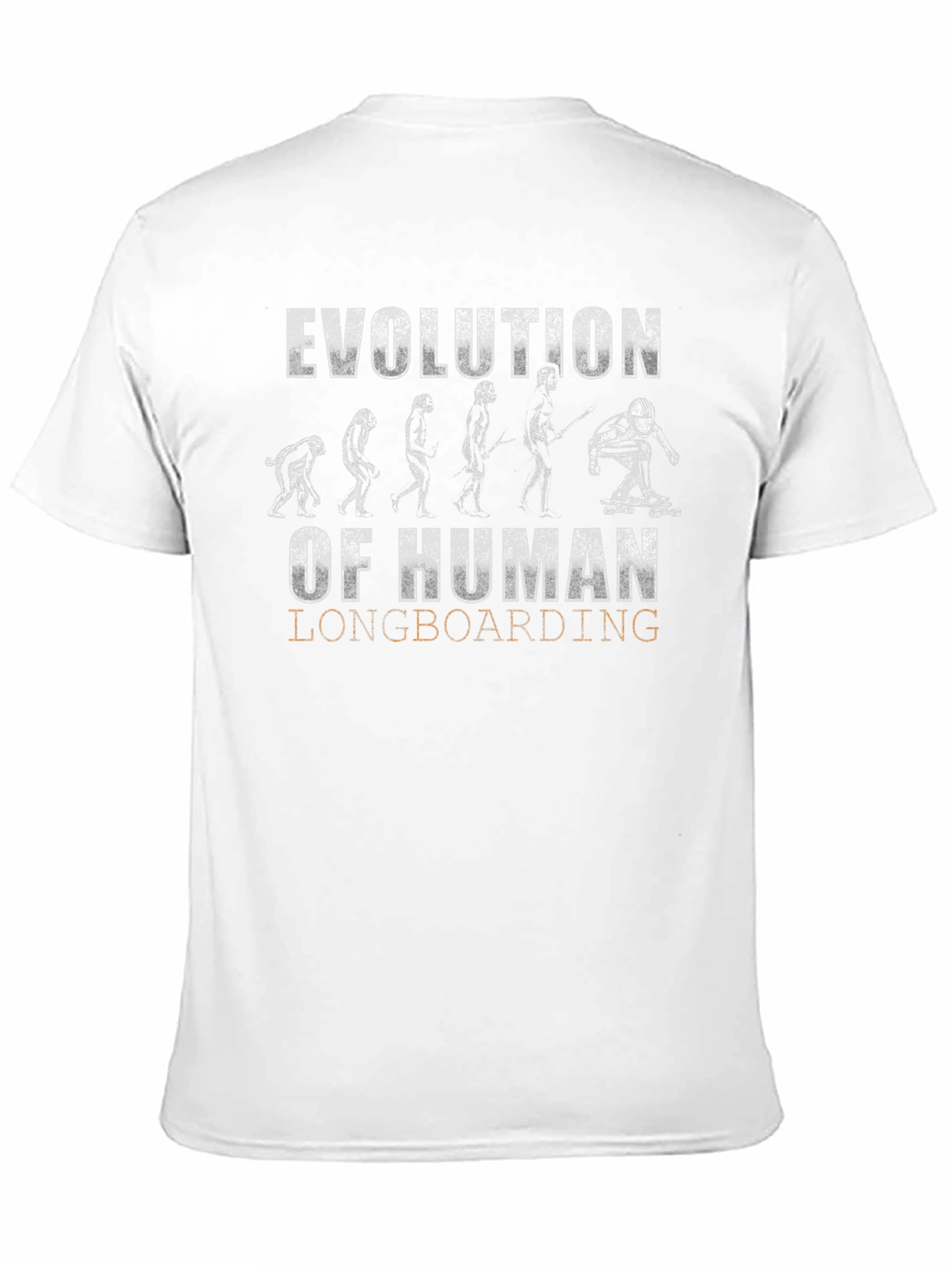 Evolution of Human Longboarding Graphic Tee