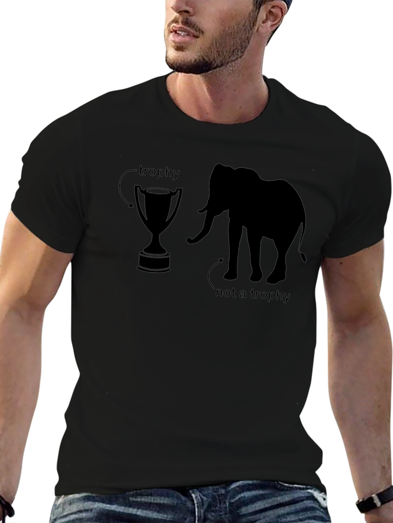 Elephant Trophy Graphic T-Shirt