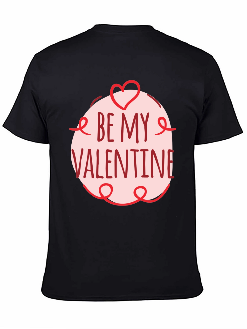 Be My Valentine Black Graphic Tee