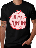 Be My Valentine Black Graphic Tee
