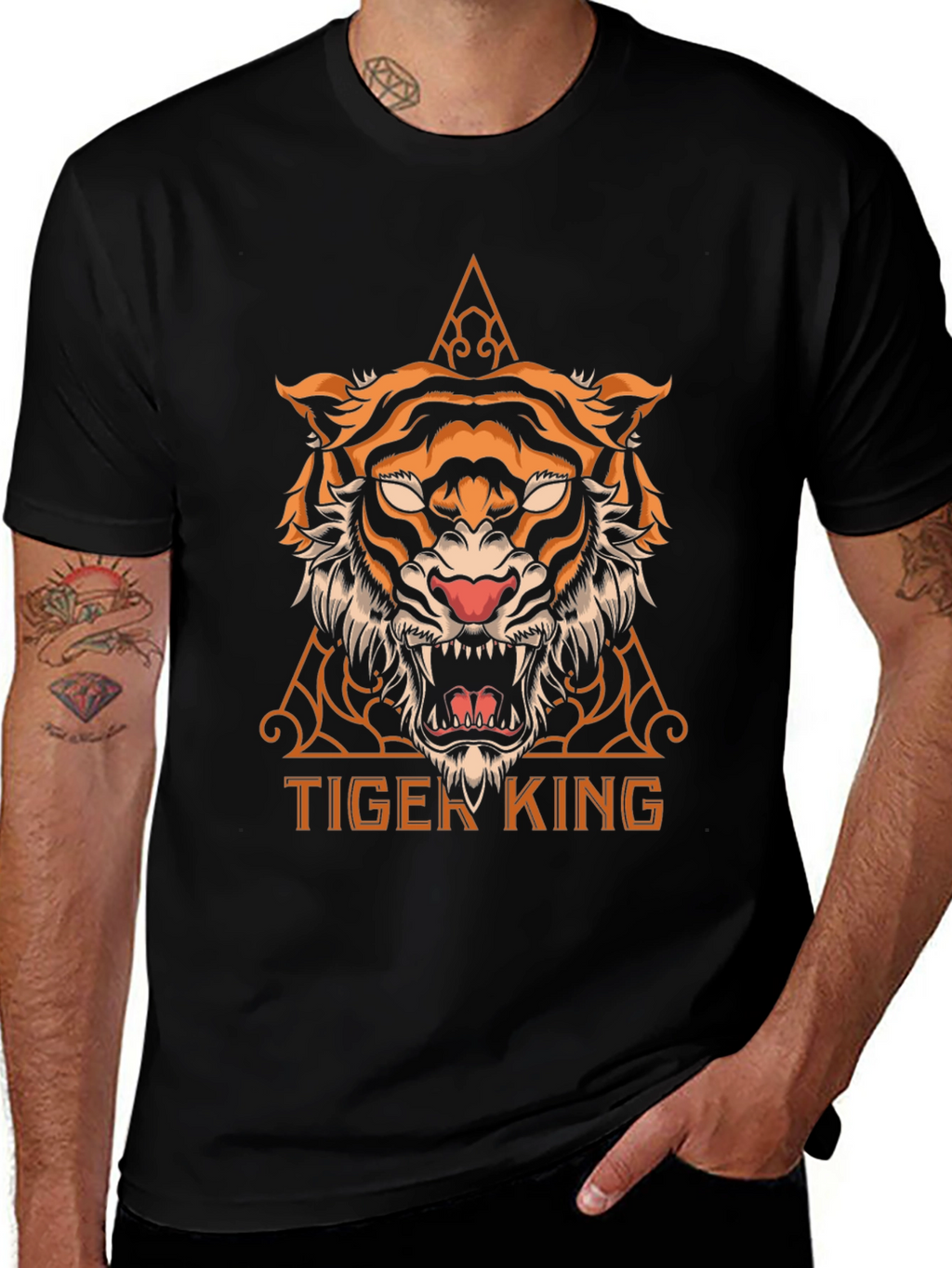 Tiger King Graphic Tee - Cool Animal Print