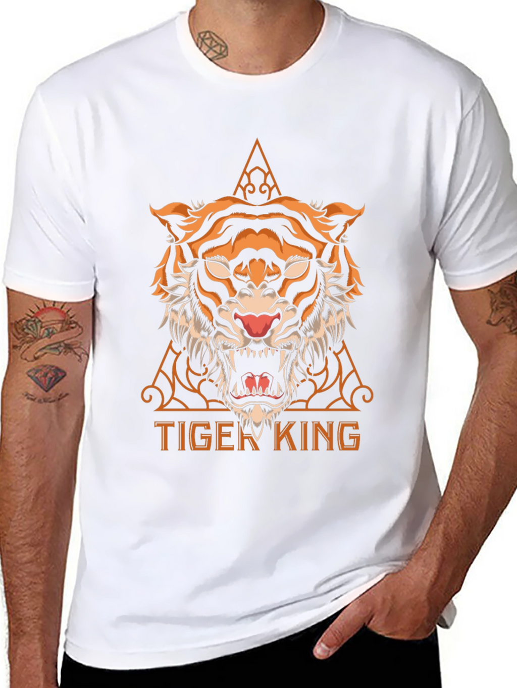 Tiger King Graphic Tee - Cool Animal Print
