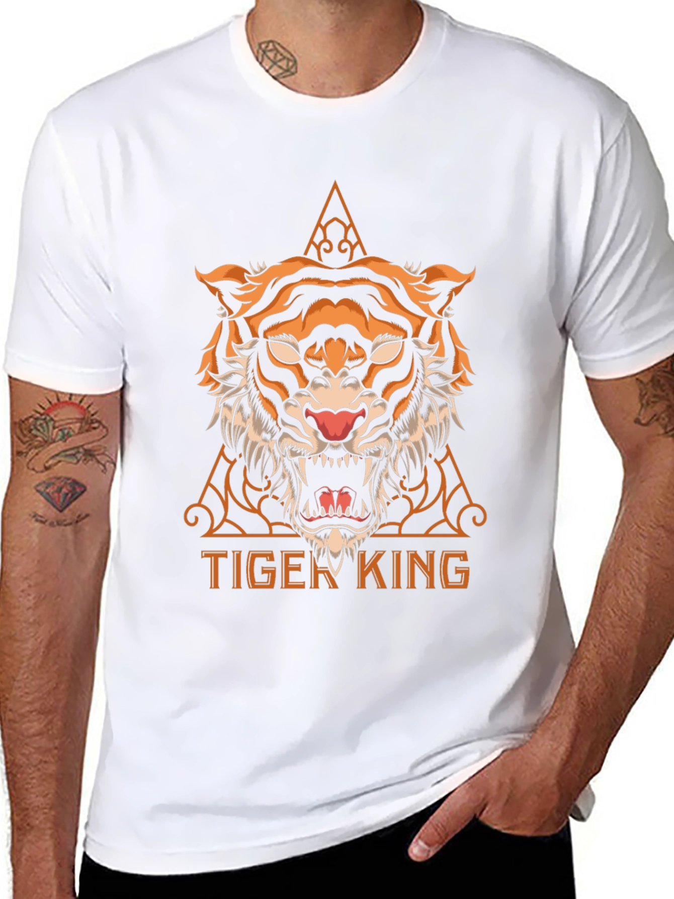 Tiger King Graphic Tee - Cool Animal Print