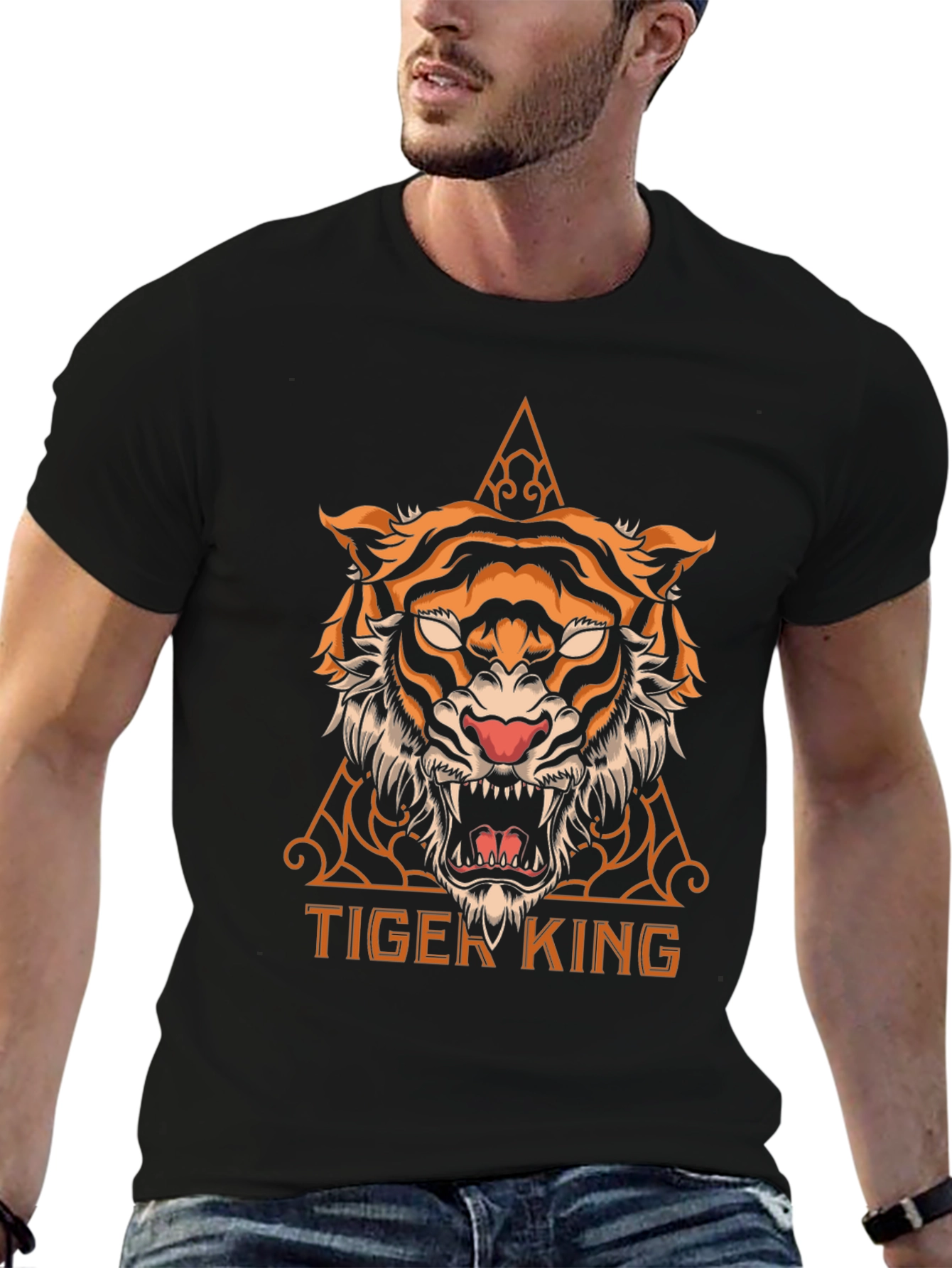 Tiger King Graphic Tee - Cool Animal Print