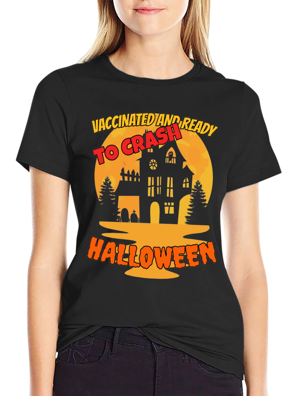 Vaccinated and Ready to Crash Halloween T-Shirt