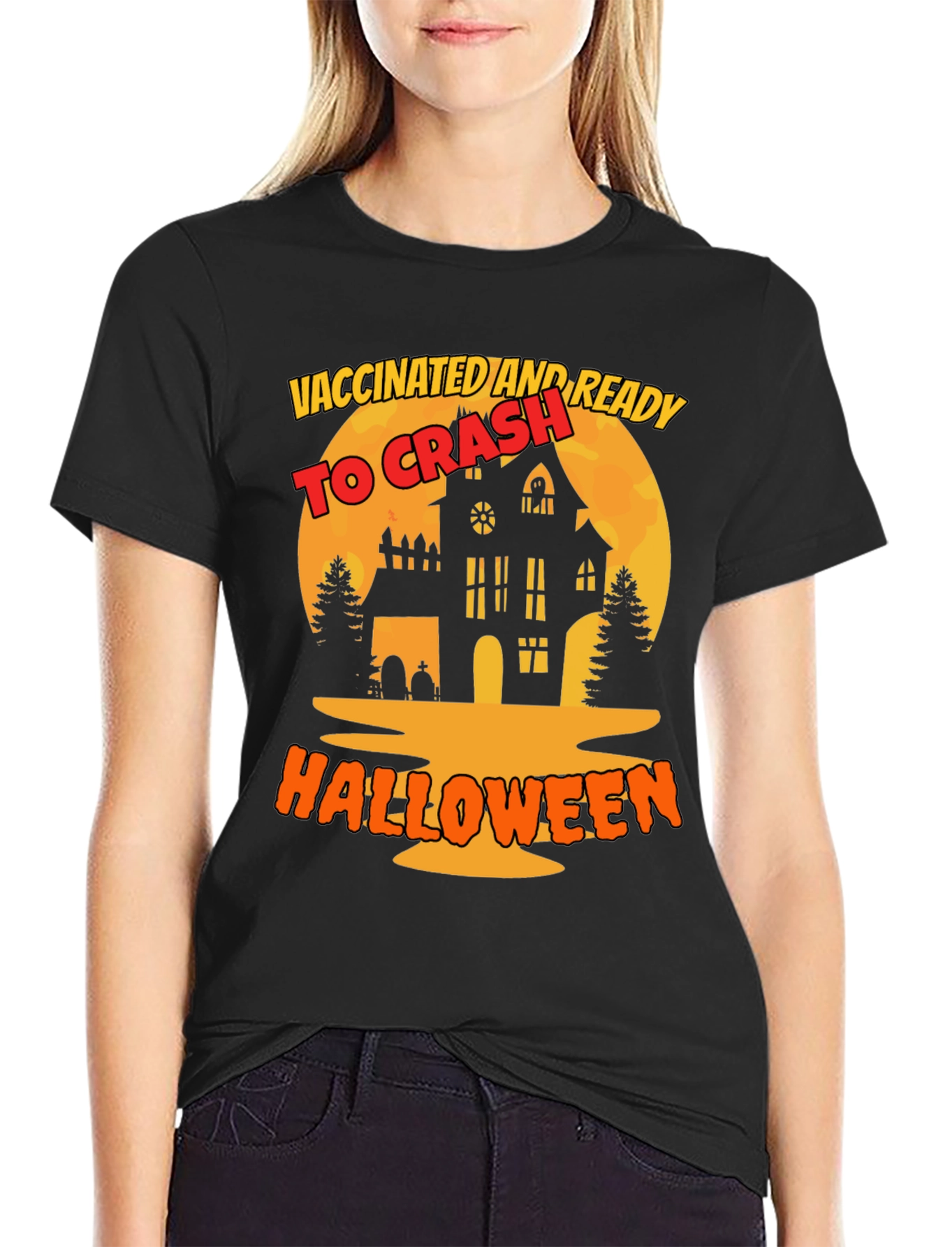 Vaccinated and Ready to Crash Halloween T-Shirt