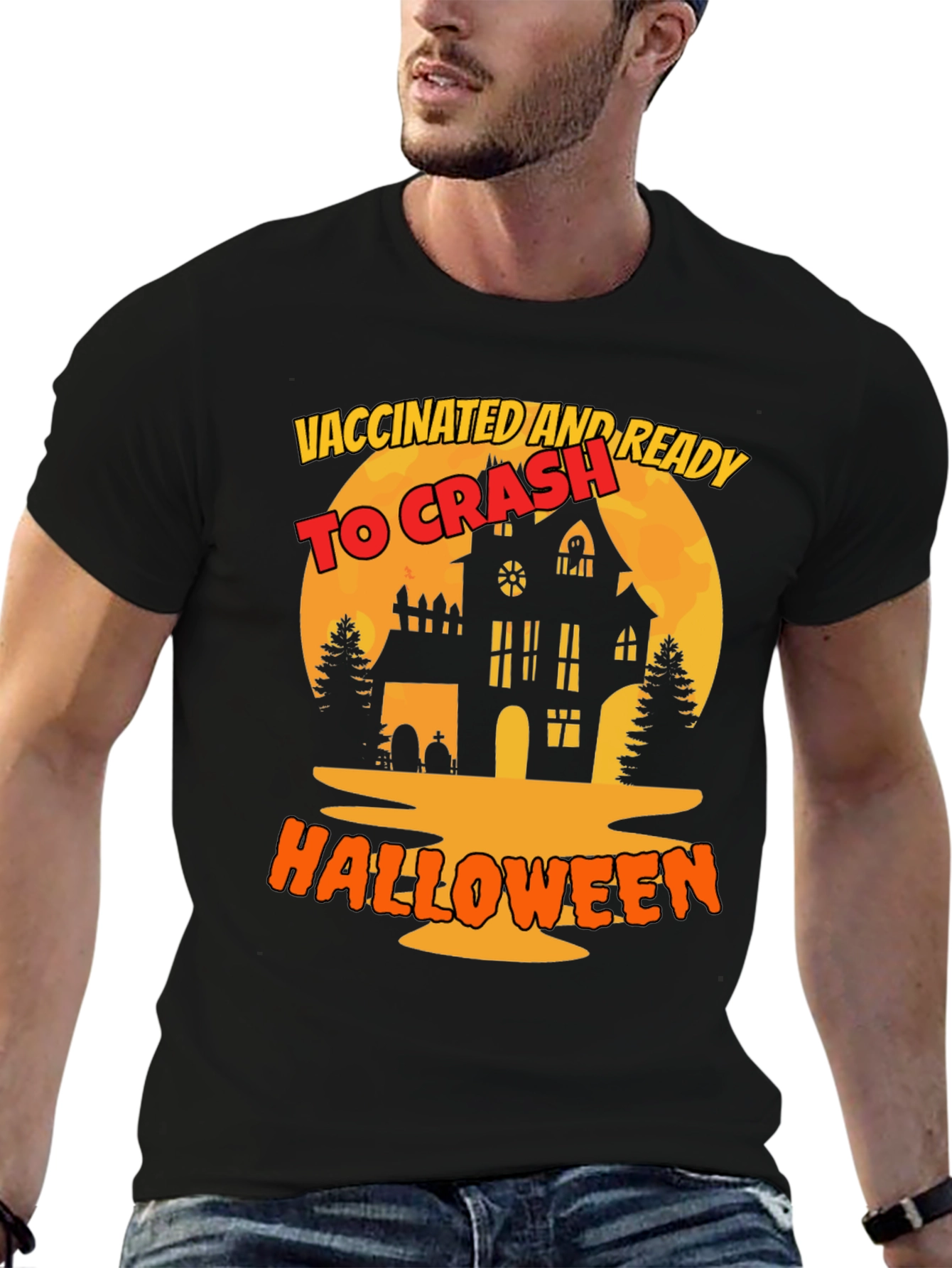 Vaccinated and Ready to Crash Halloween T-Shirt