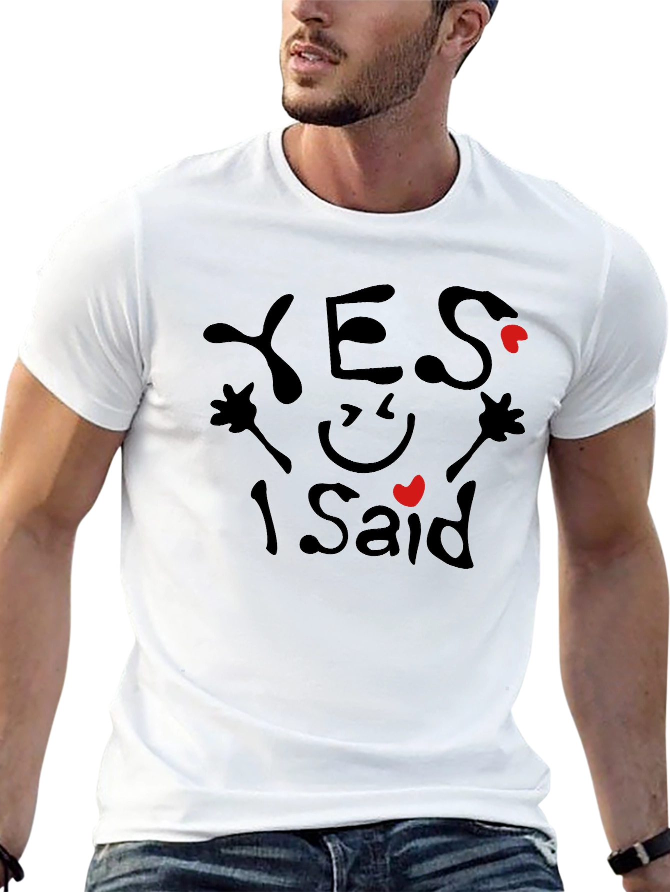 Yes I Said Graphic T-Shirt Engagement Tee