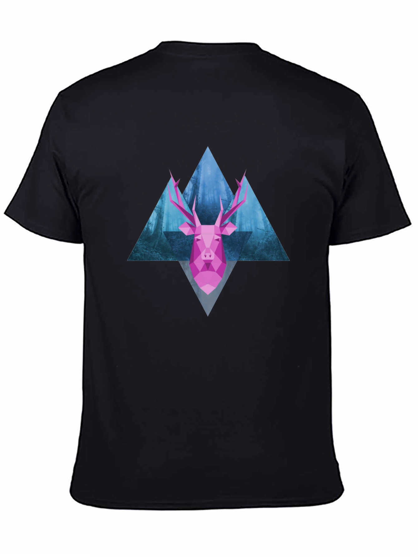 Geometric Deer T-Shirt - Modern Graphic Tee