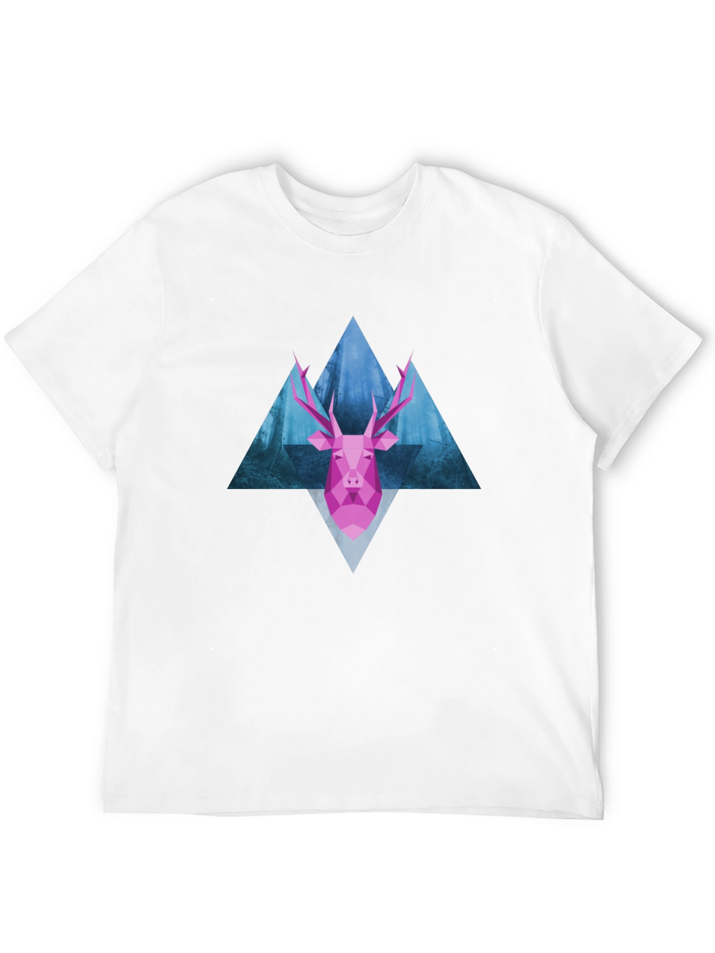 Geometric Deer T-Shirt - Modern Graphic Tee