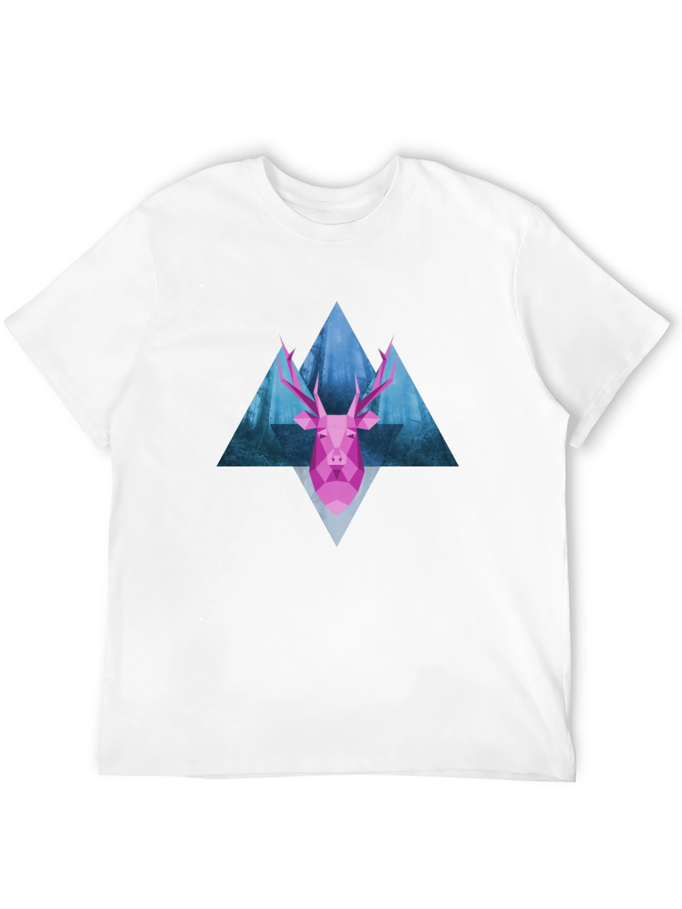 Geometric Deer T-Shirt - Modern Graphic Tee