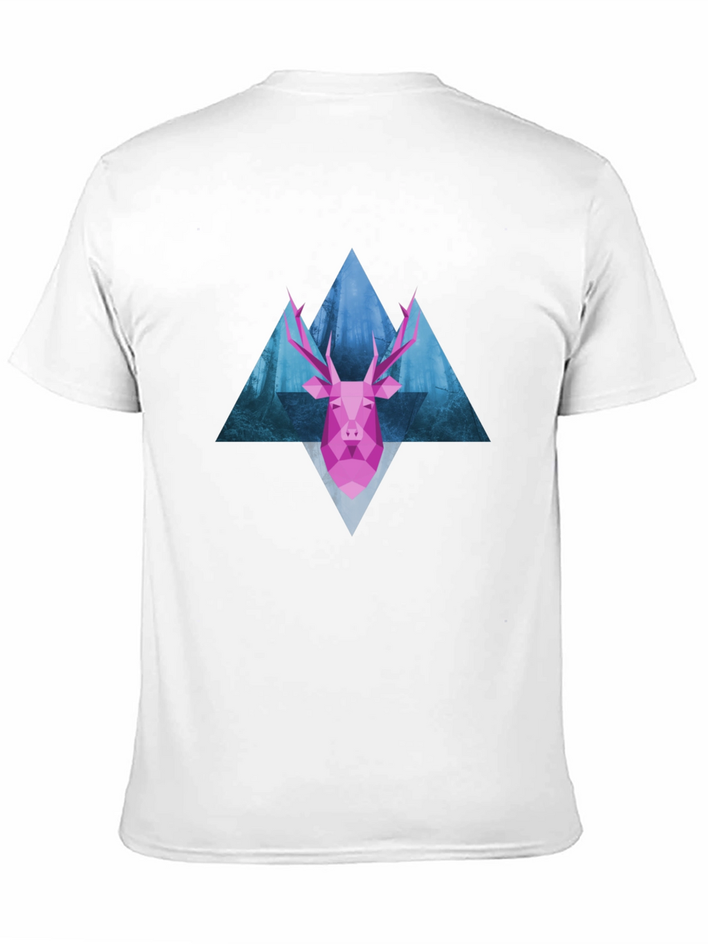 Geometric Deer T-Shirt - Modern Graphic Tee