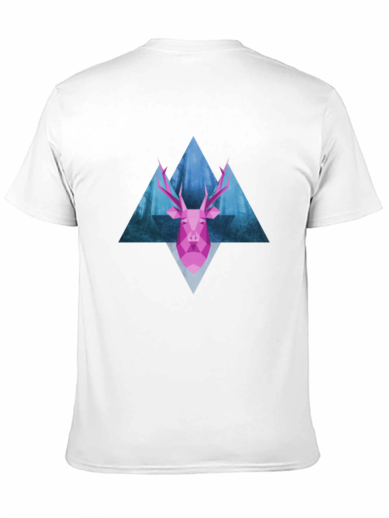 Geometric Deer T-Shirt - Modern Graphic Tee