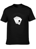 Stopped Cheating Royal Flush Black T-Shirt