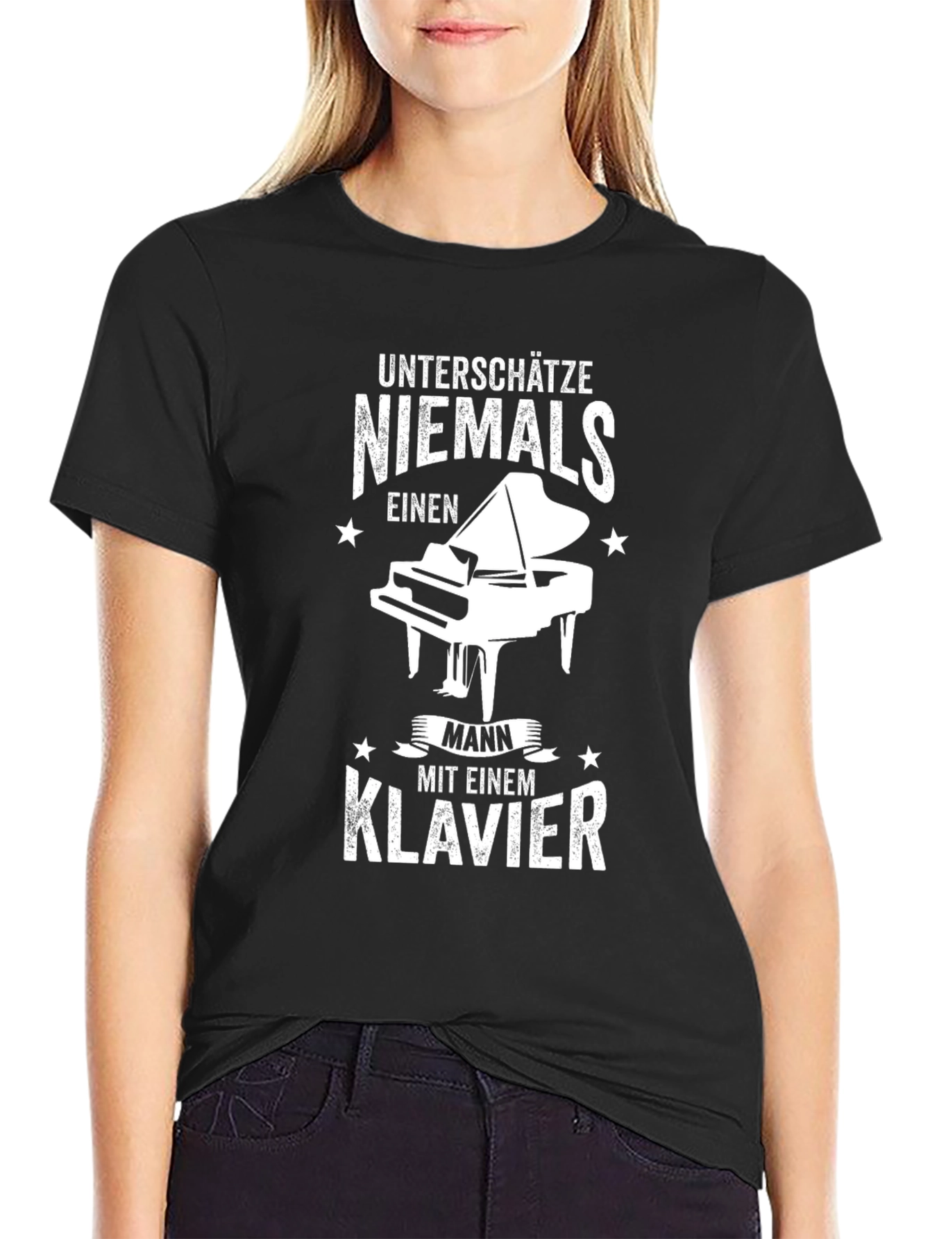 Unterschätze Niemals Klavier T-Shirt