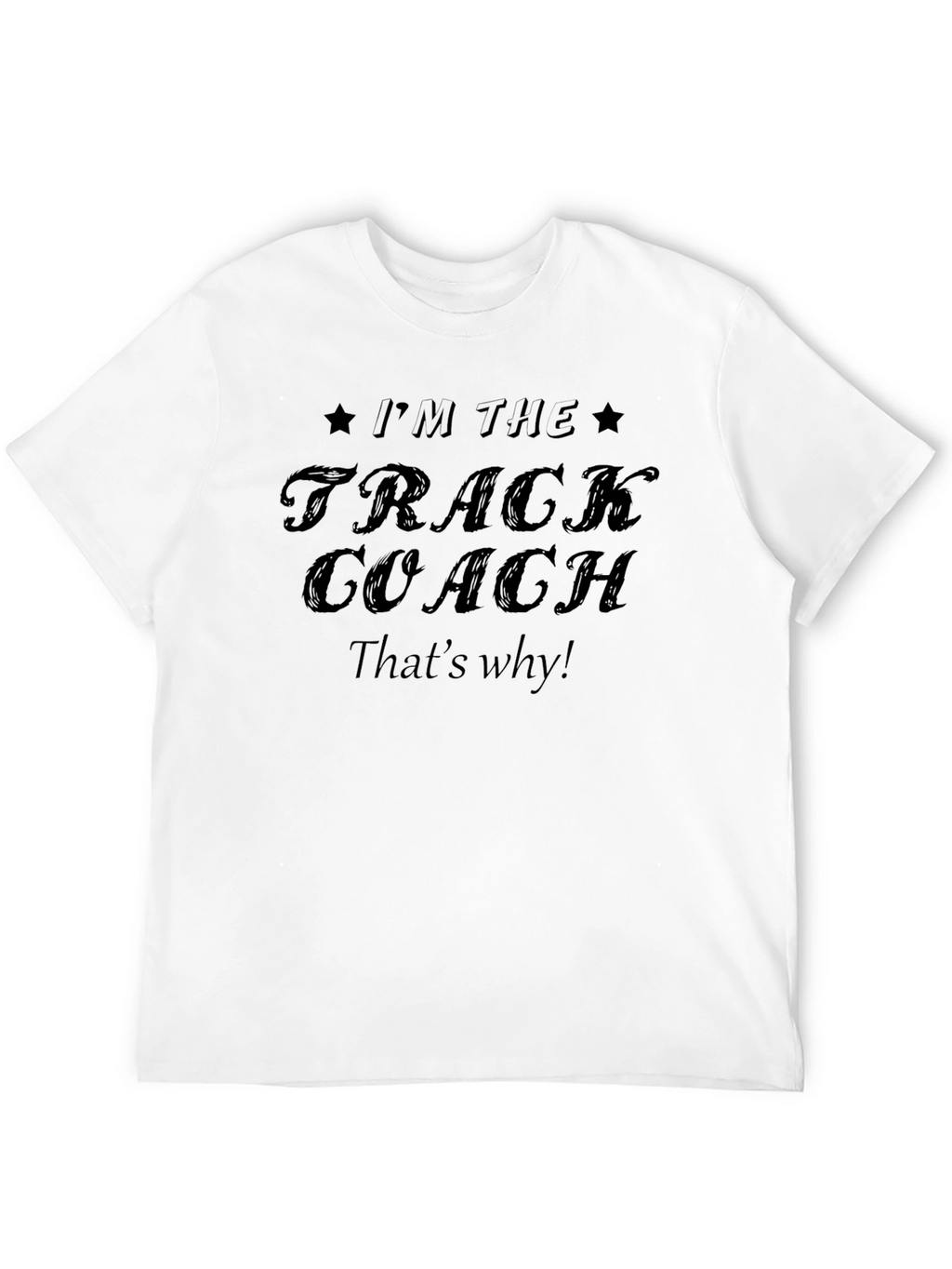 Track Coach Black Graphic Tee