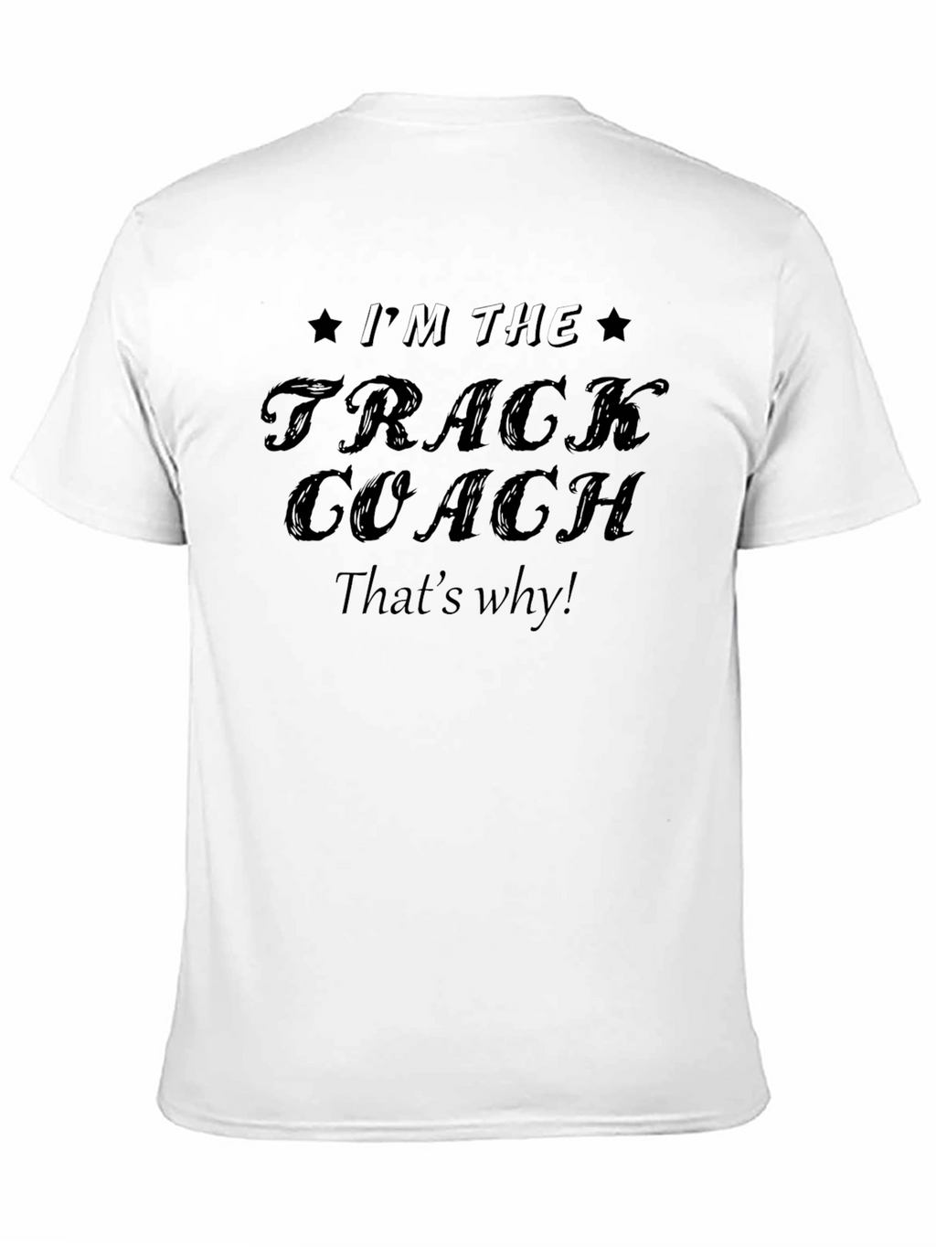 Track Coach Black Graphic Tee