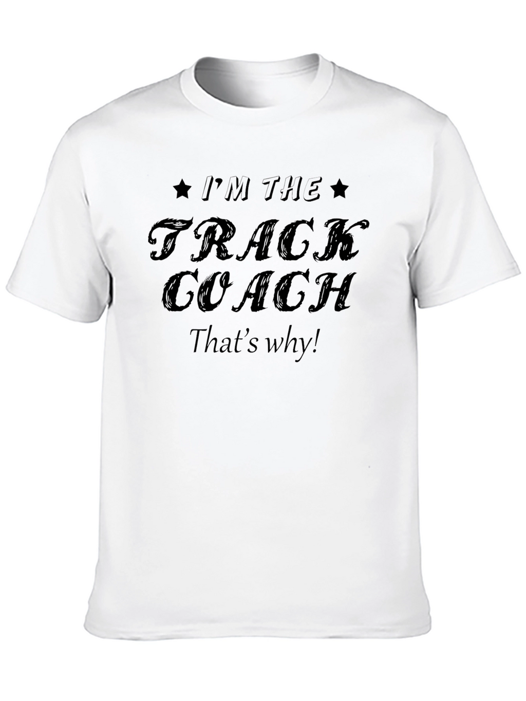 Track Coach Black Graphic Tee
