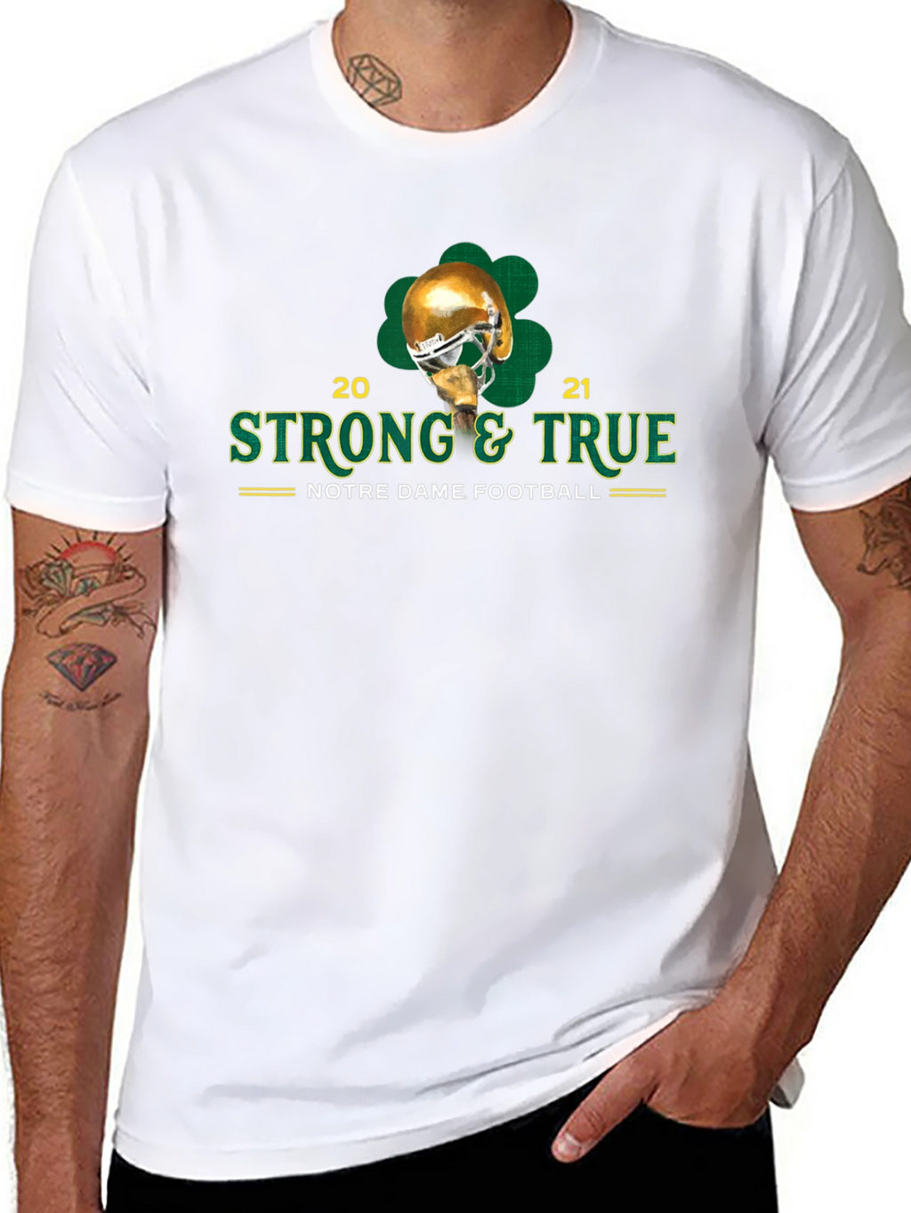 Notre Dame Football Strong & True T-Shirt