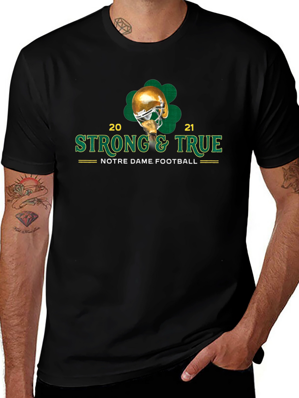 Notre Dame Football Strong & True T-Shirt