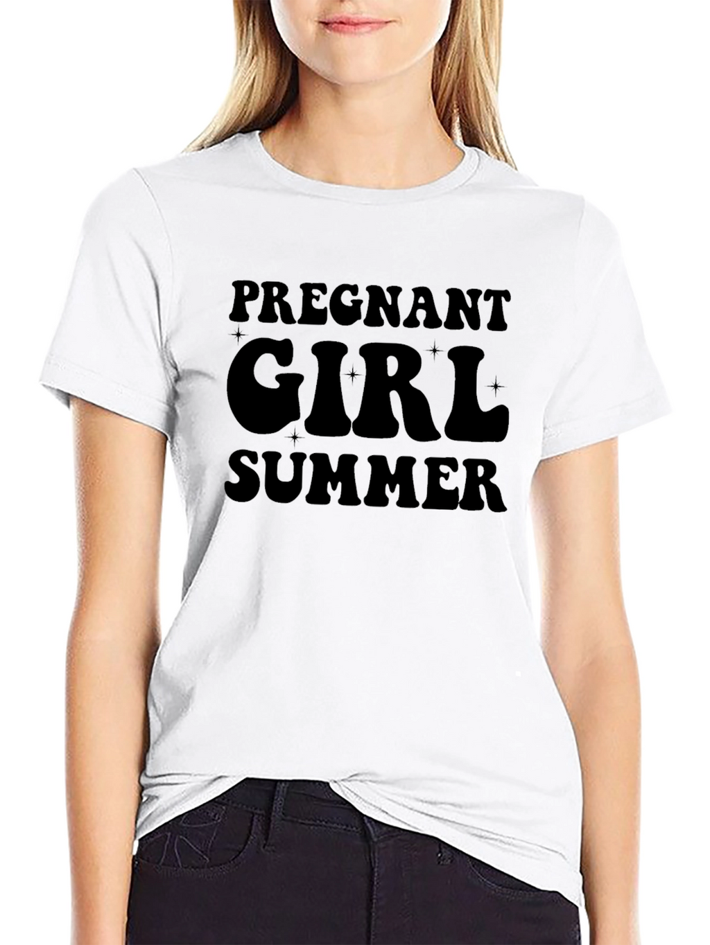 Pregnant Girl Summer Tee - Maternity Shirt