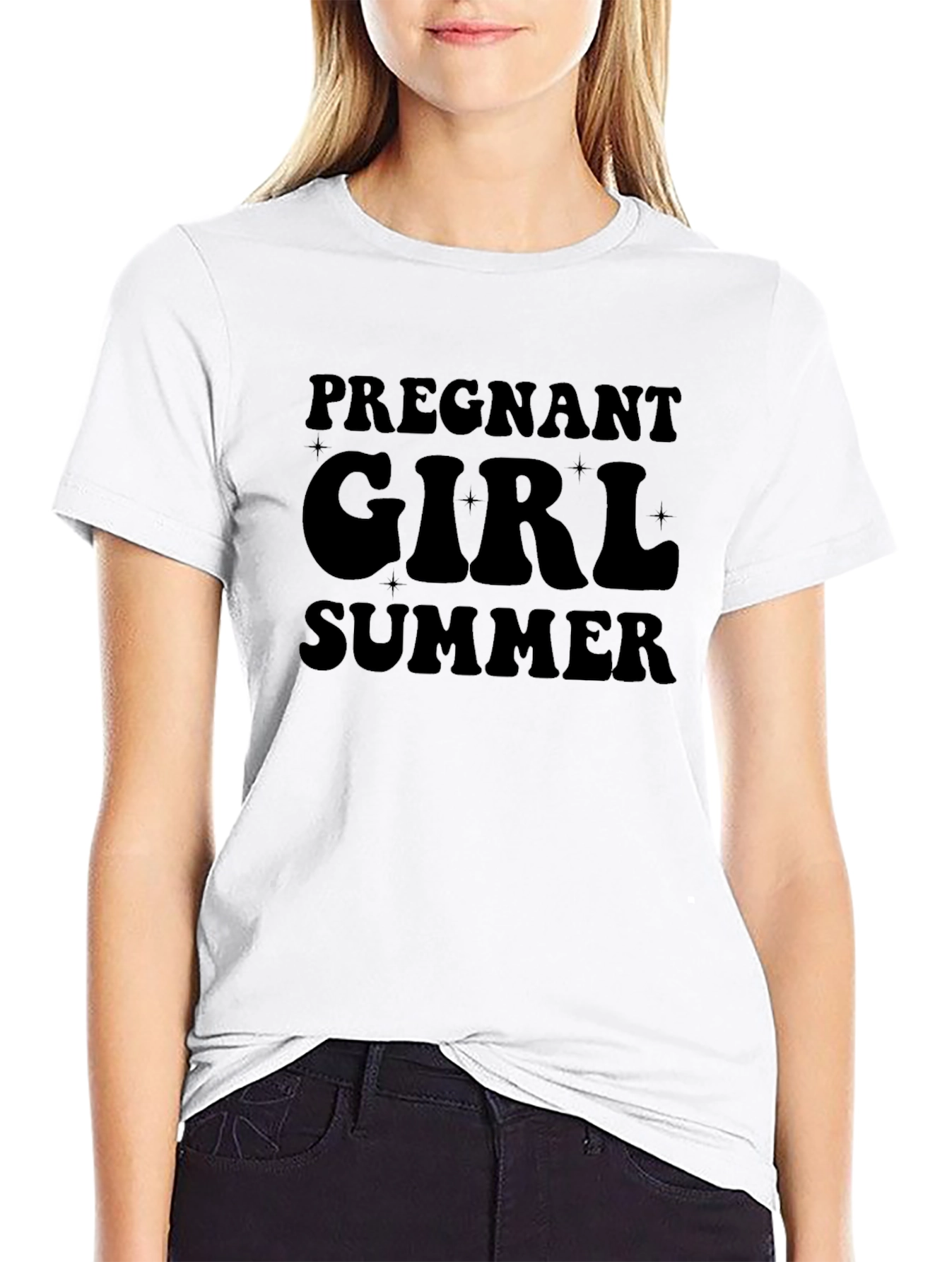 Pregnant Girl Summer Tee - Maternity Shirt