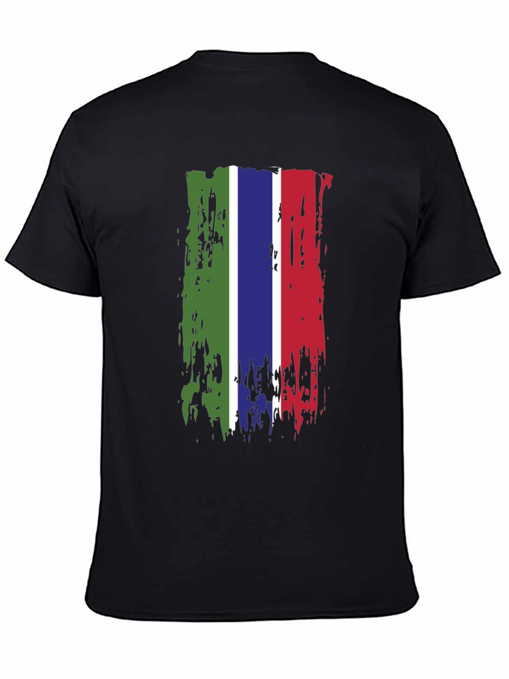 Gambia Flag Grunge T-Shirt