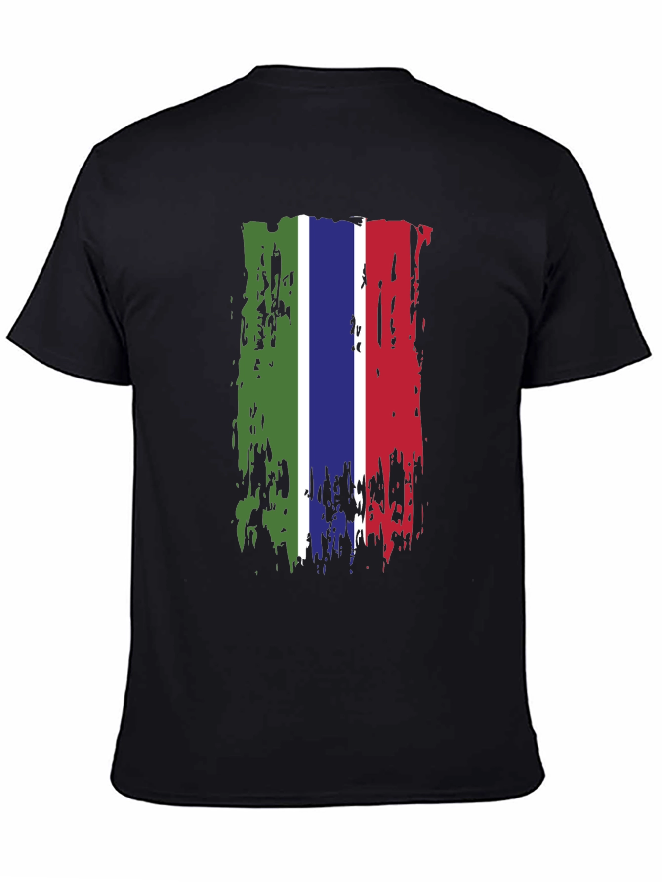 Gambia Flag Grunge T-Shirt