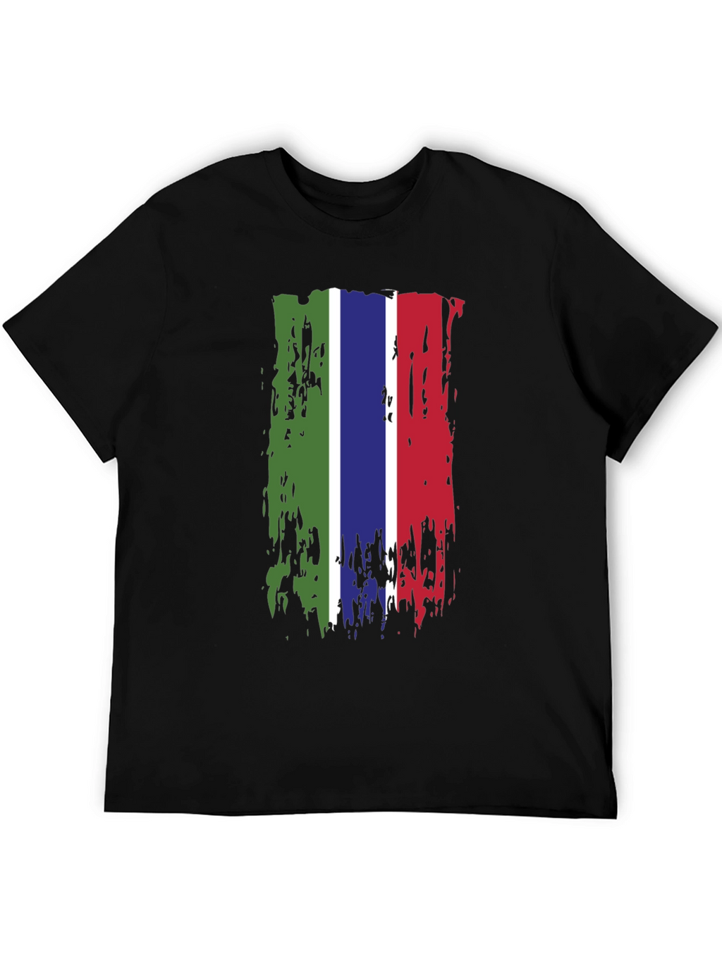Gambia Flag Grunge T-Shirt