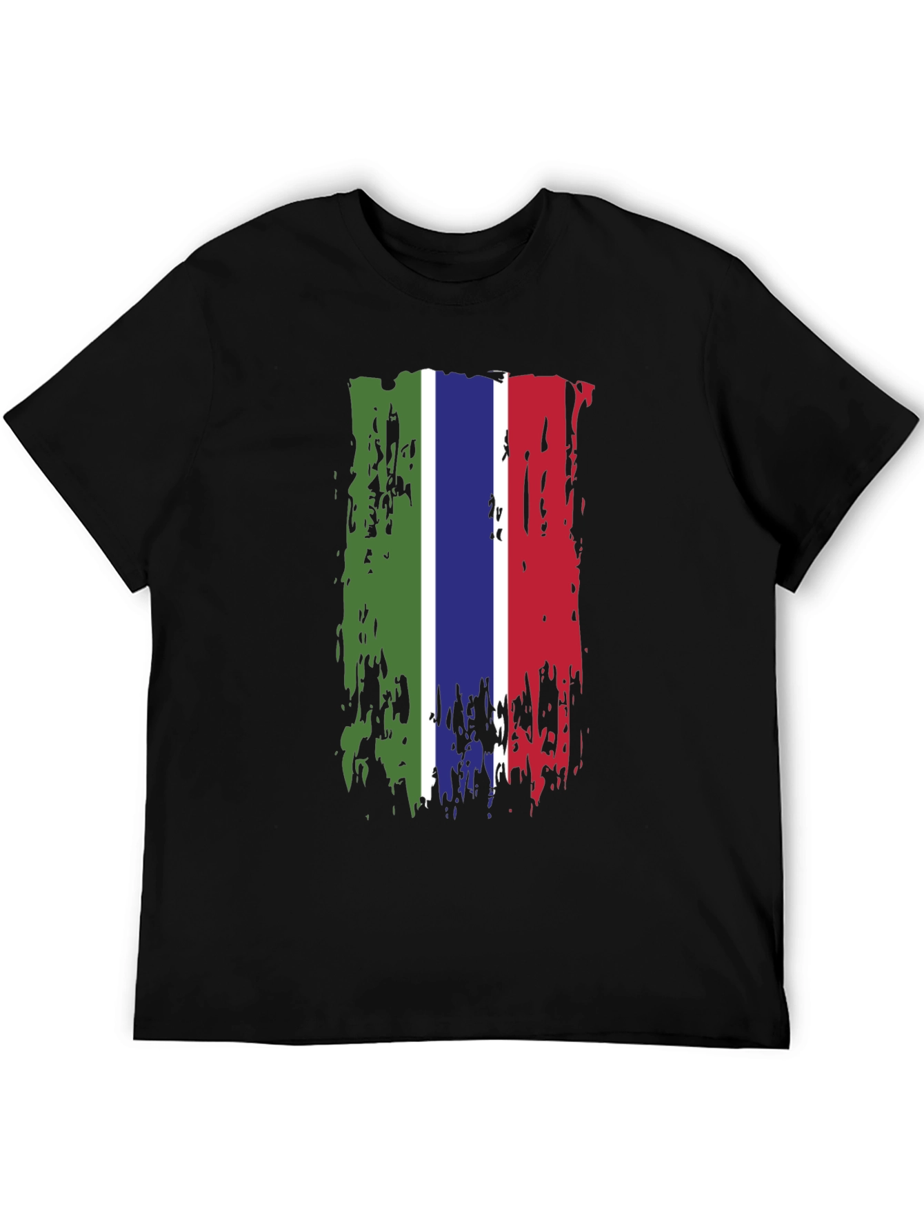 Gambia Flag Grunge T-Shirt