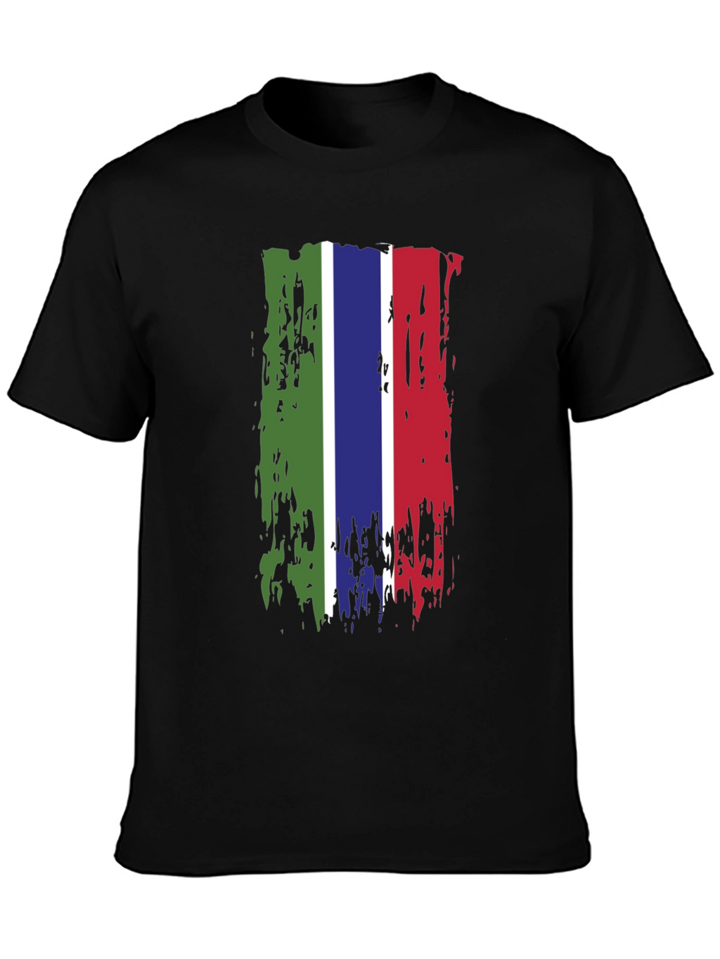 Gambia Flag Grunge T-Shirt