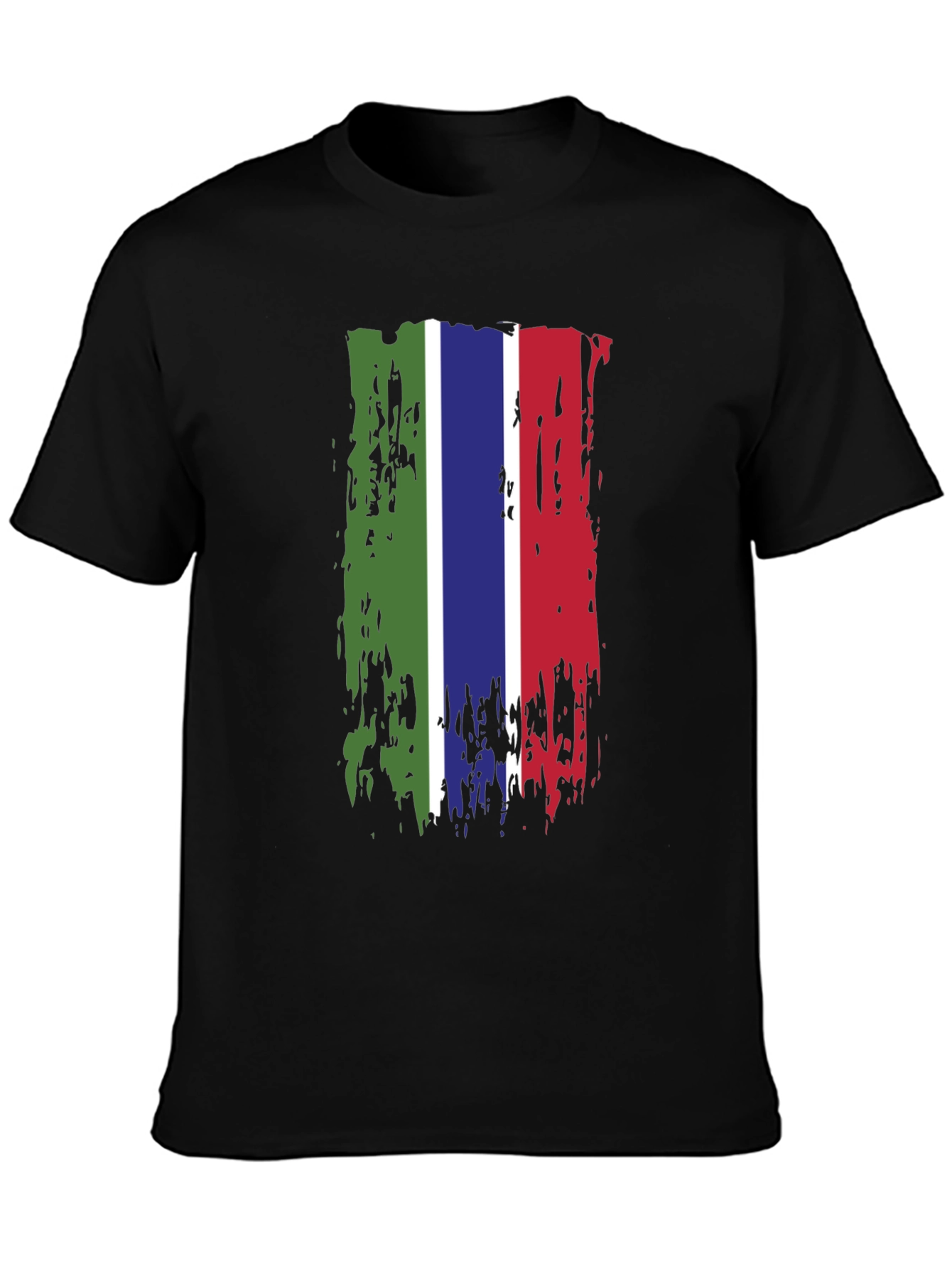Gambia Flag Grunge T-Shirt