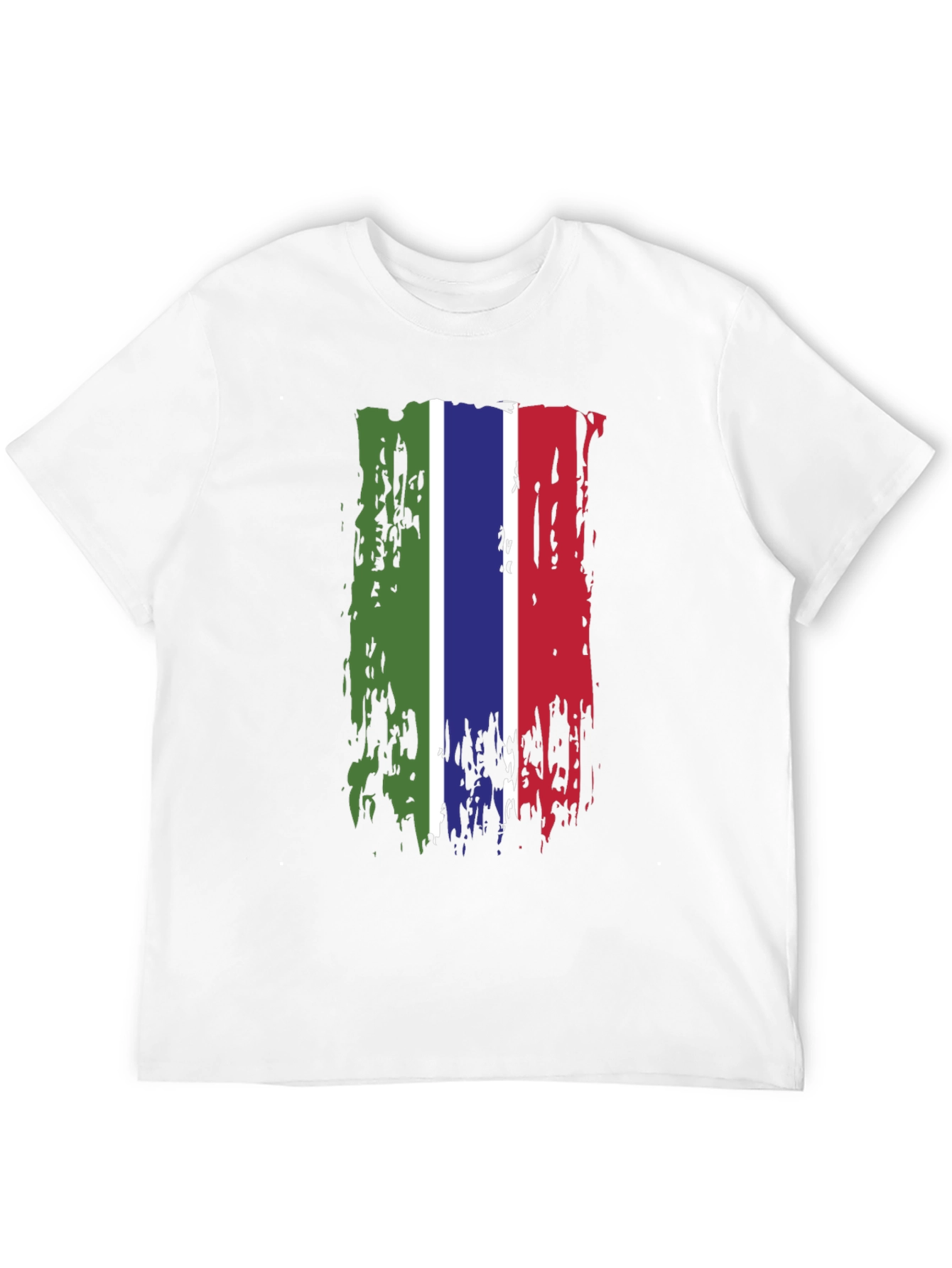 Gambia Flag Grunge T-Shirt