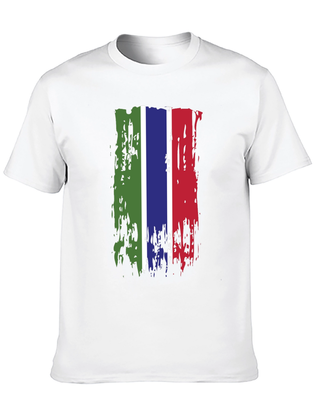 Gambia Flag Grunge T-Shirt
