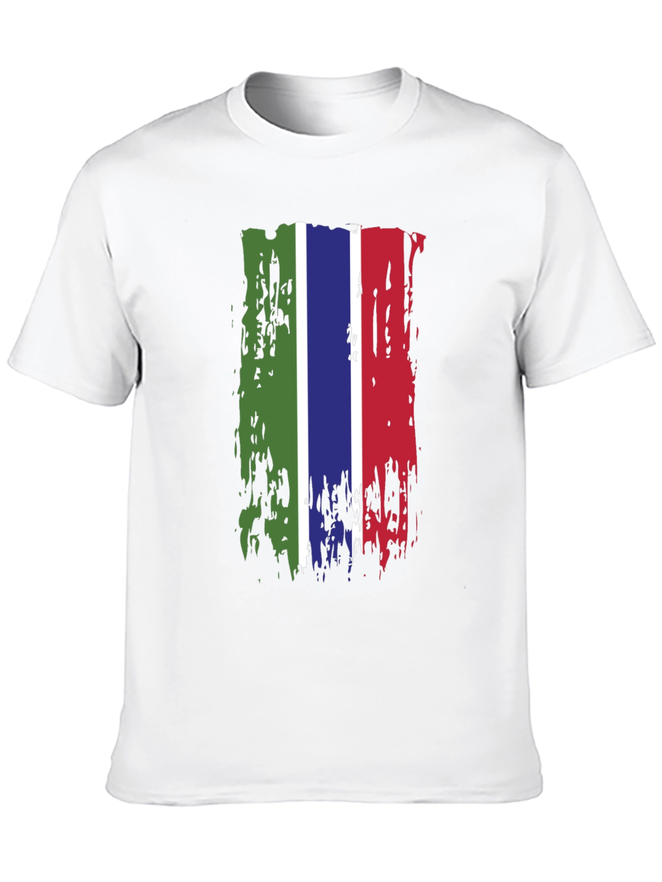 Gambia Flag Grunge T-Shirt