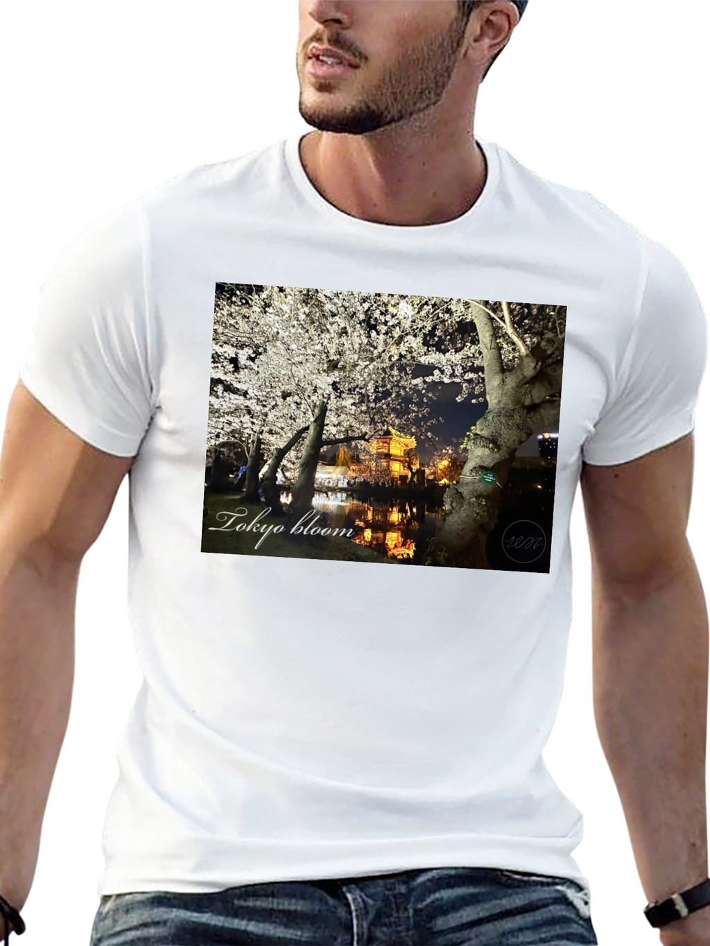 Tokyo Bloom Black T-Shirt