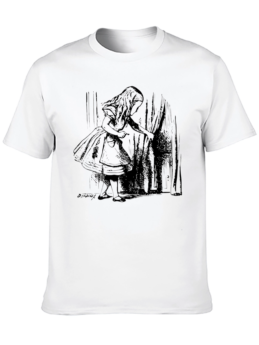 Alice in Wonderland Graphic Tee - Black