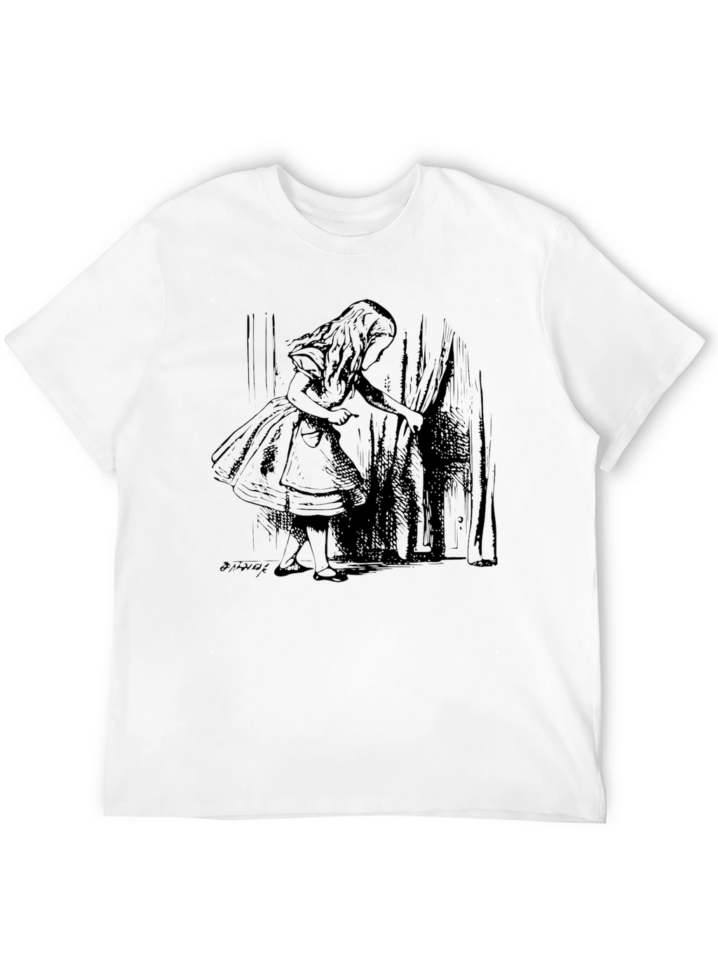 Alice in Wonderland Graphic Tee - Black